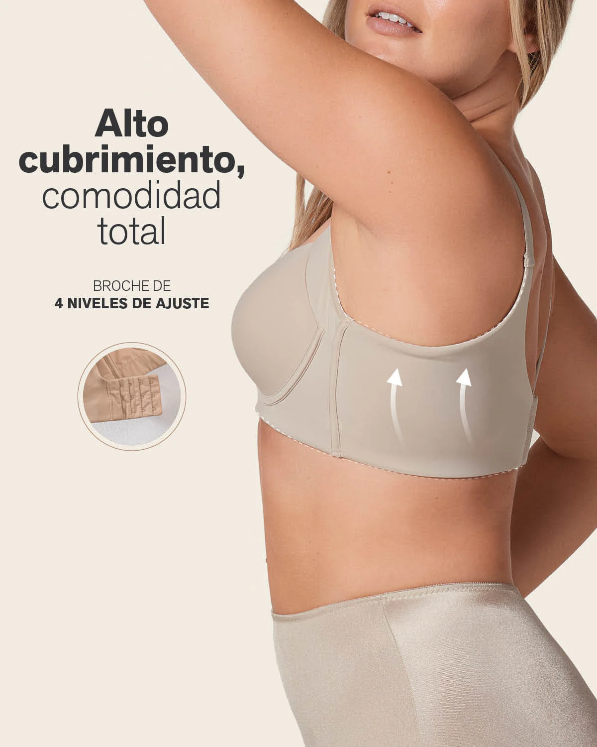 2-Pack High Profile Back Smoothing Bras with Soft Full Coverage Cups - Image 13