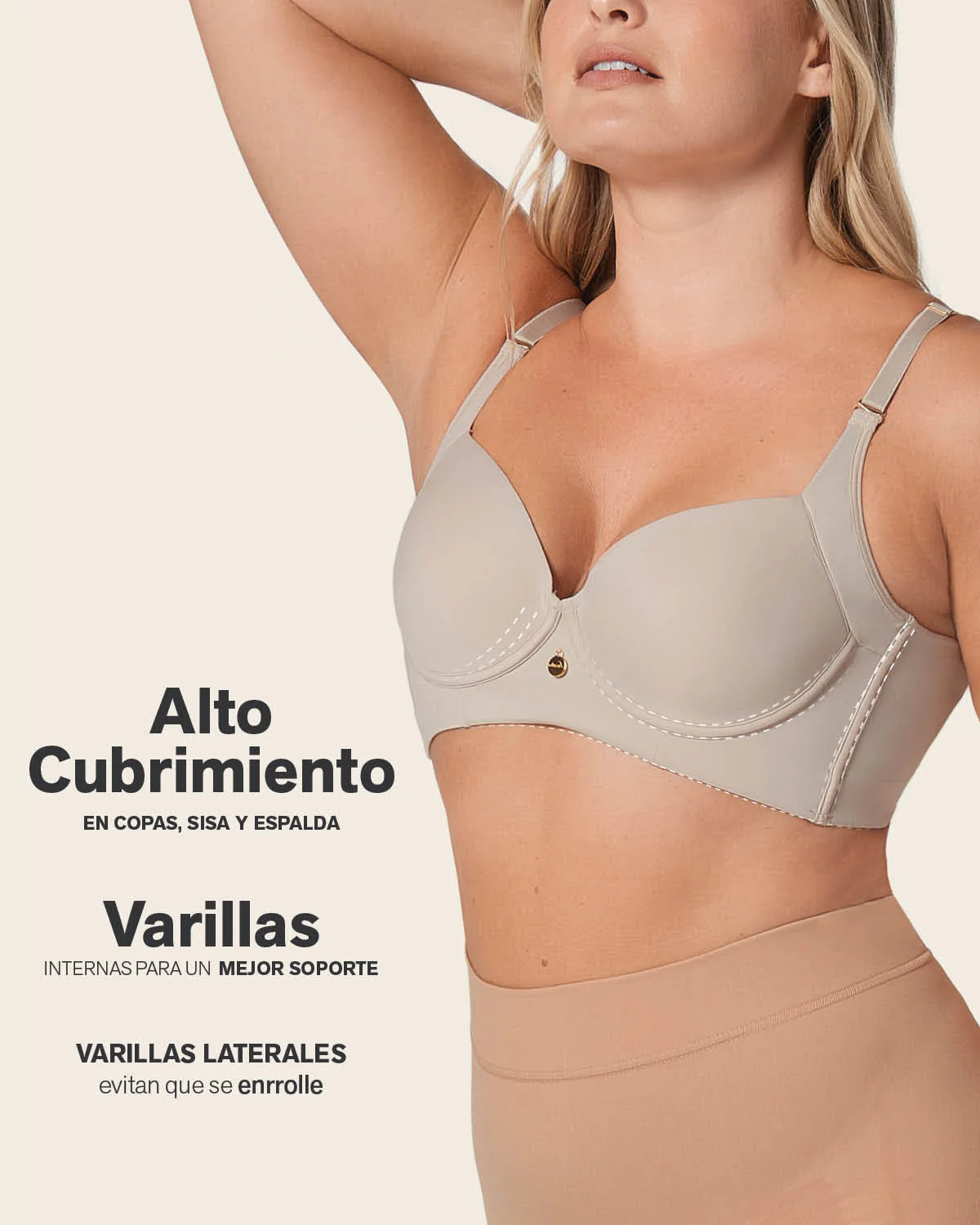 2-Pack High Profile Back Smoothing Bras with Soft Full Coverage Cups - Image 14
