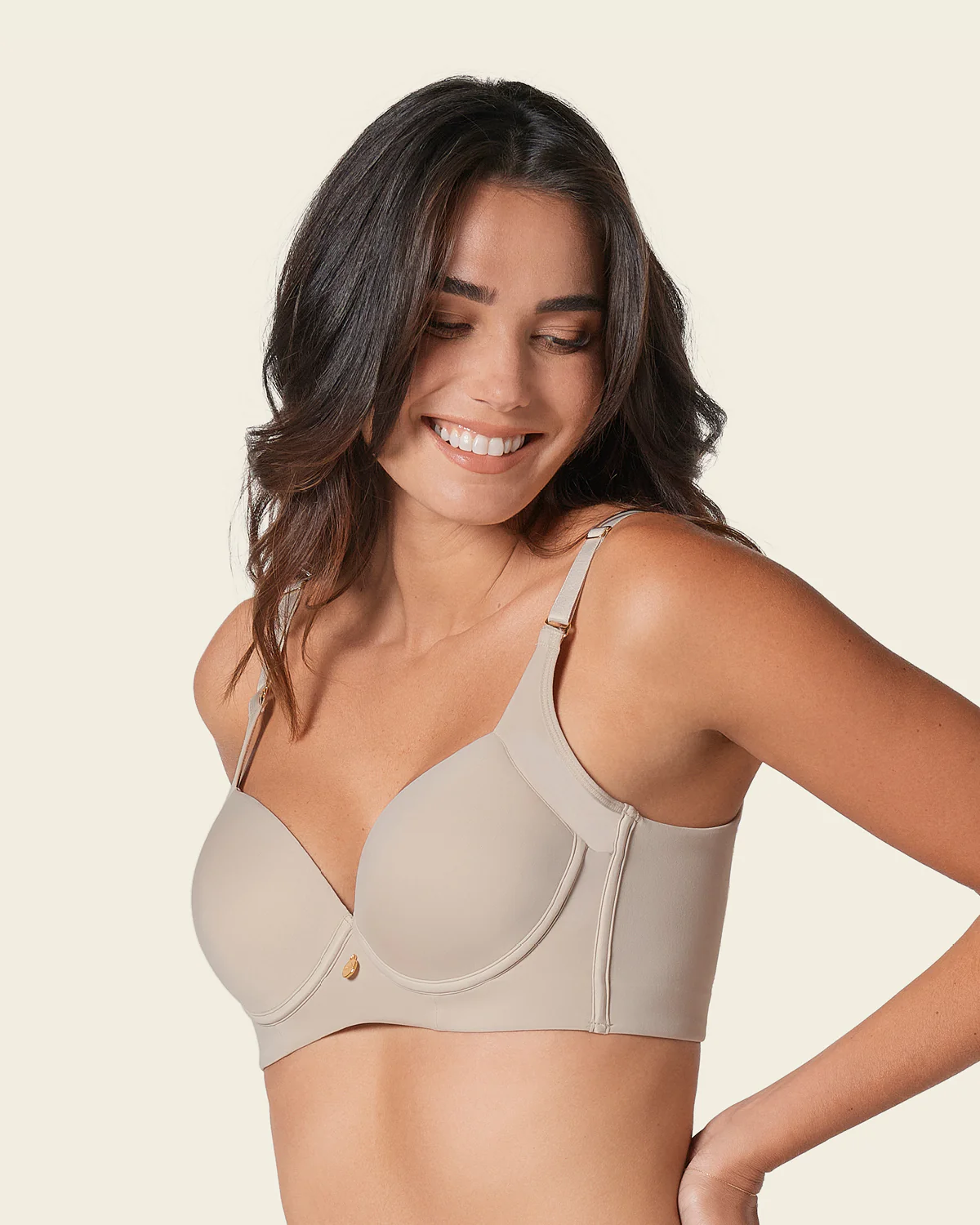 2-Pack High Profile Back Smoothing Bras with Soft Full Coverage Cups - Image 2