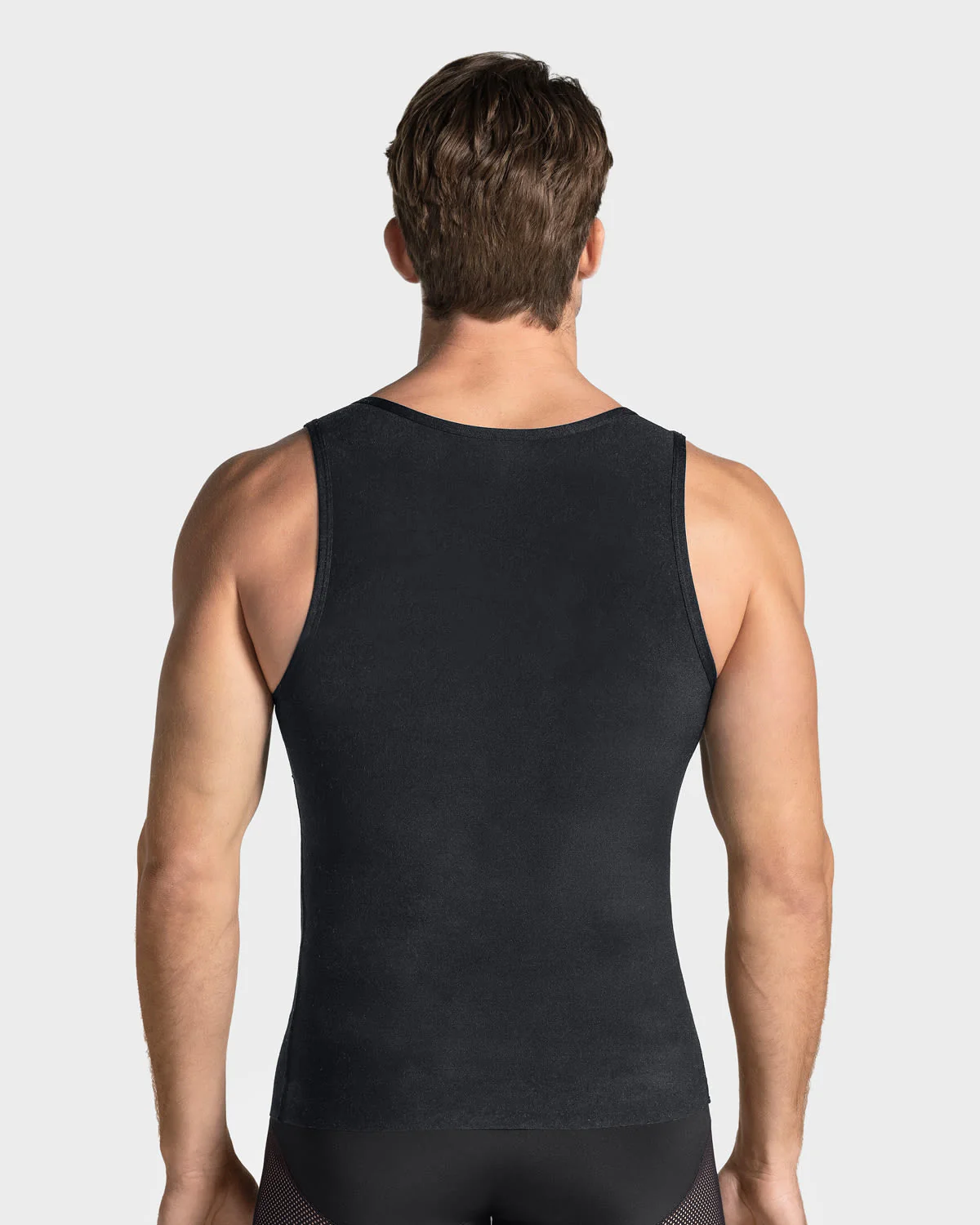 3-Pack of Stretch Cotton Firm Compression Shaper Tanks with Mesh Cutouts - Image 4