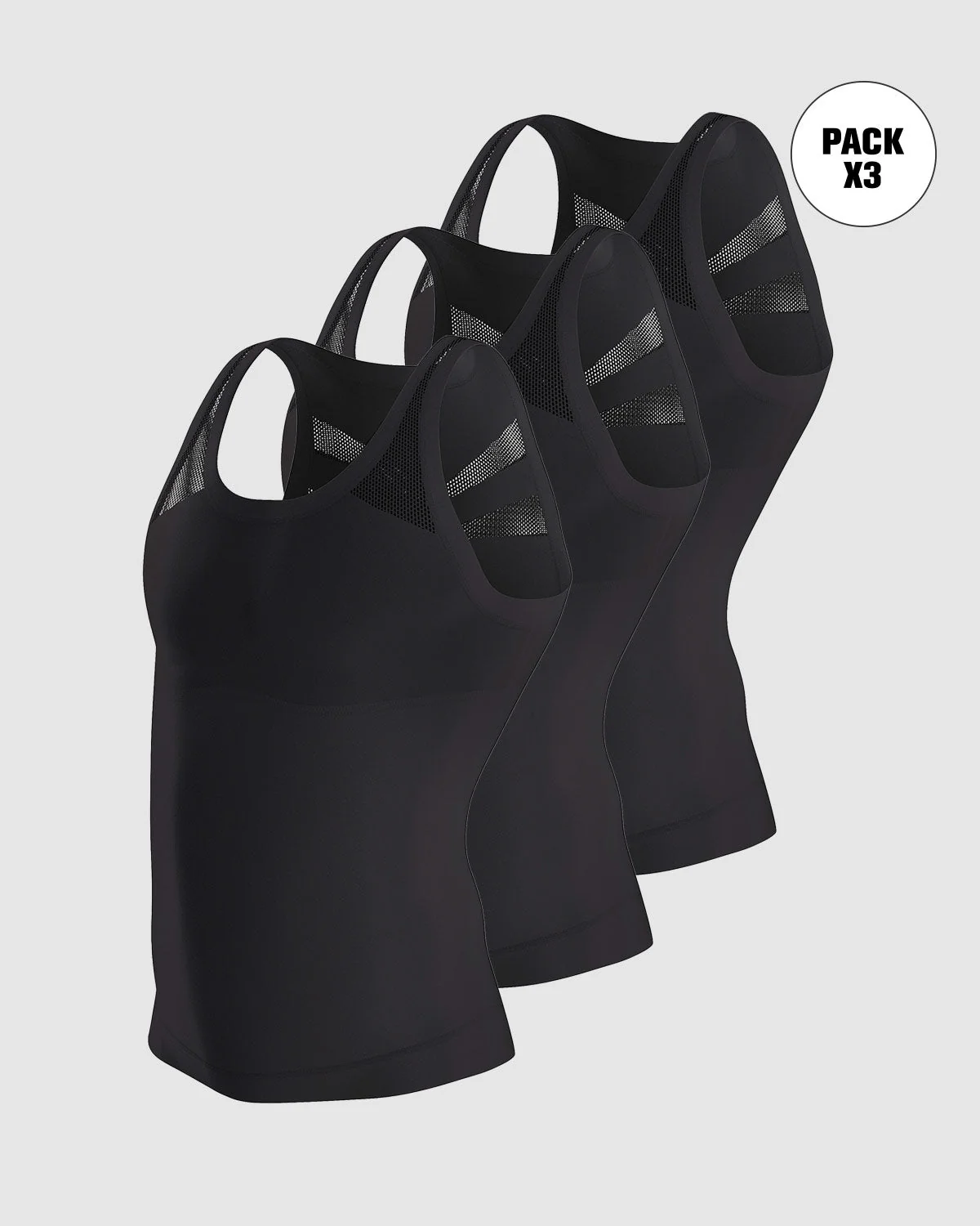 3-Pack Soft Compression Tank Tops