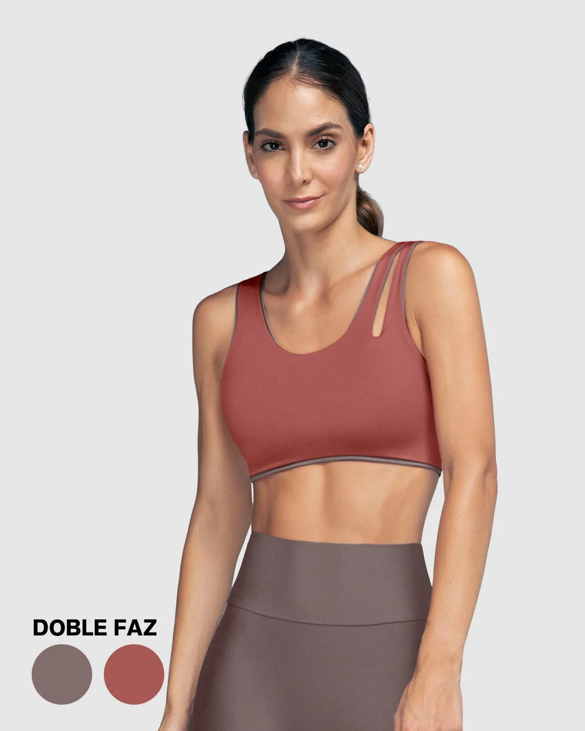 Asymmetrical reversible sports bra - Image 7