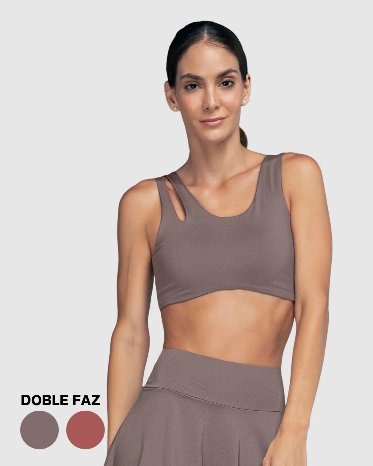Asymmetrical reversible sports bra - Image 8