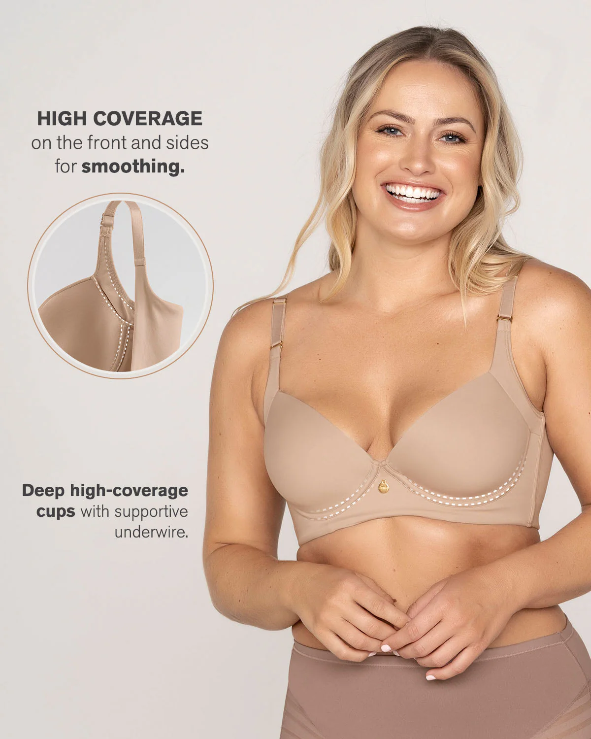 Back Smoothing Bra with Soft Full Coverage Cups - Image 28