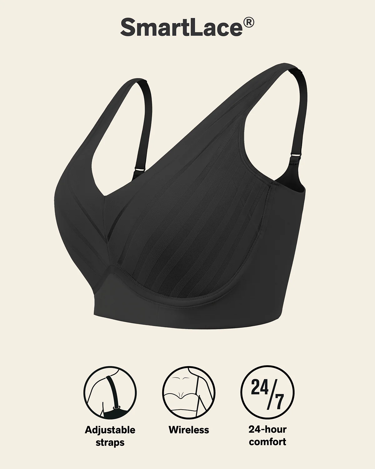 Lace Wireless Support Bra - Image 17