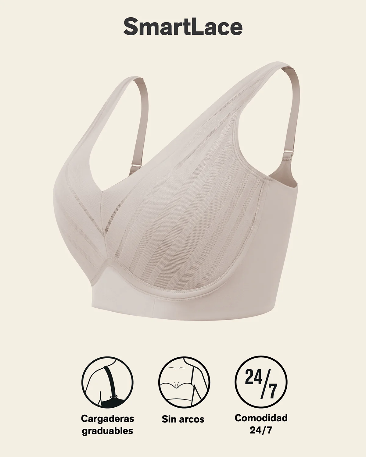 Lace Wireless Support Bra - Image 8