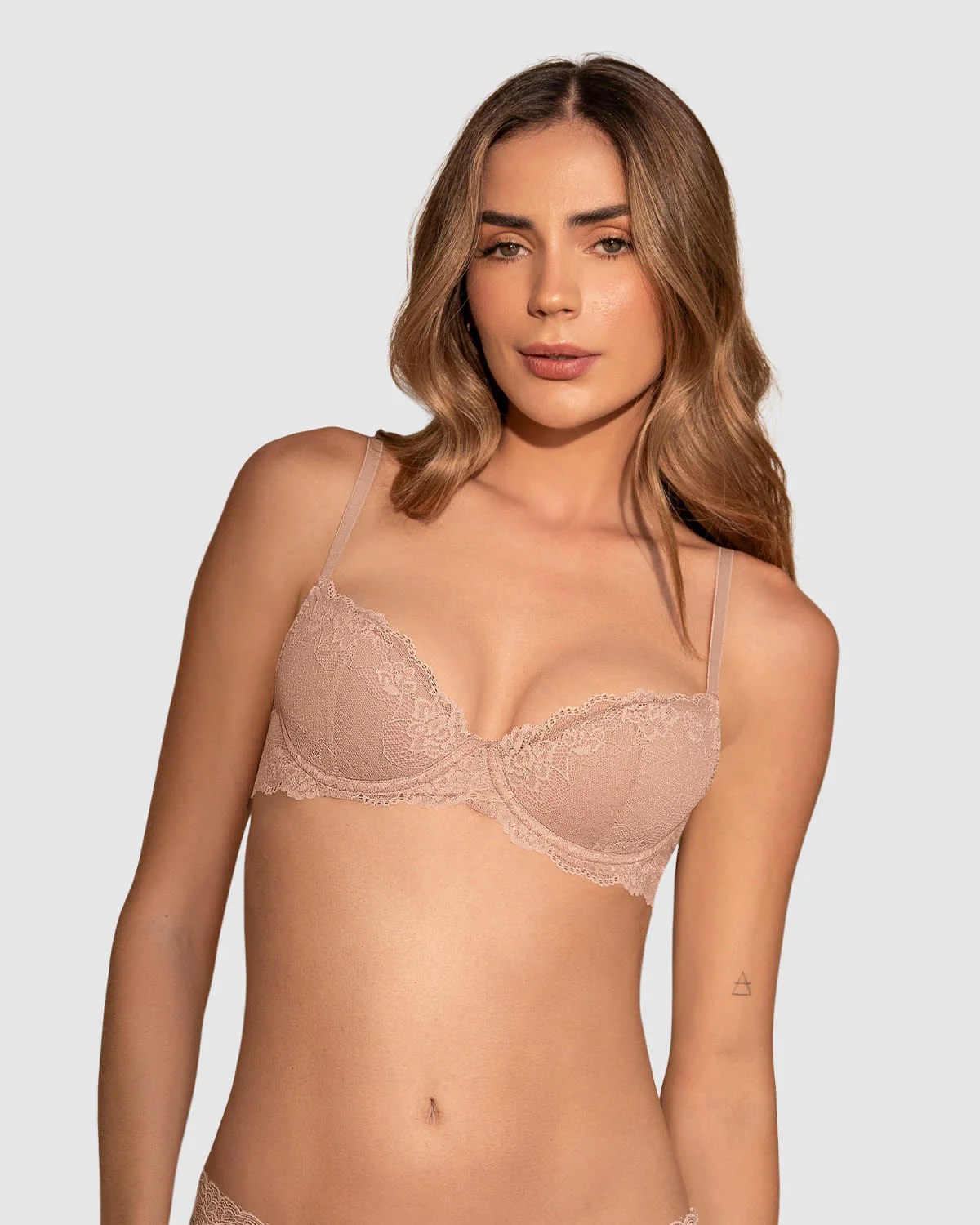Demi Cup Underwire Allover Lace Bra - Image 7