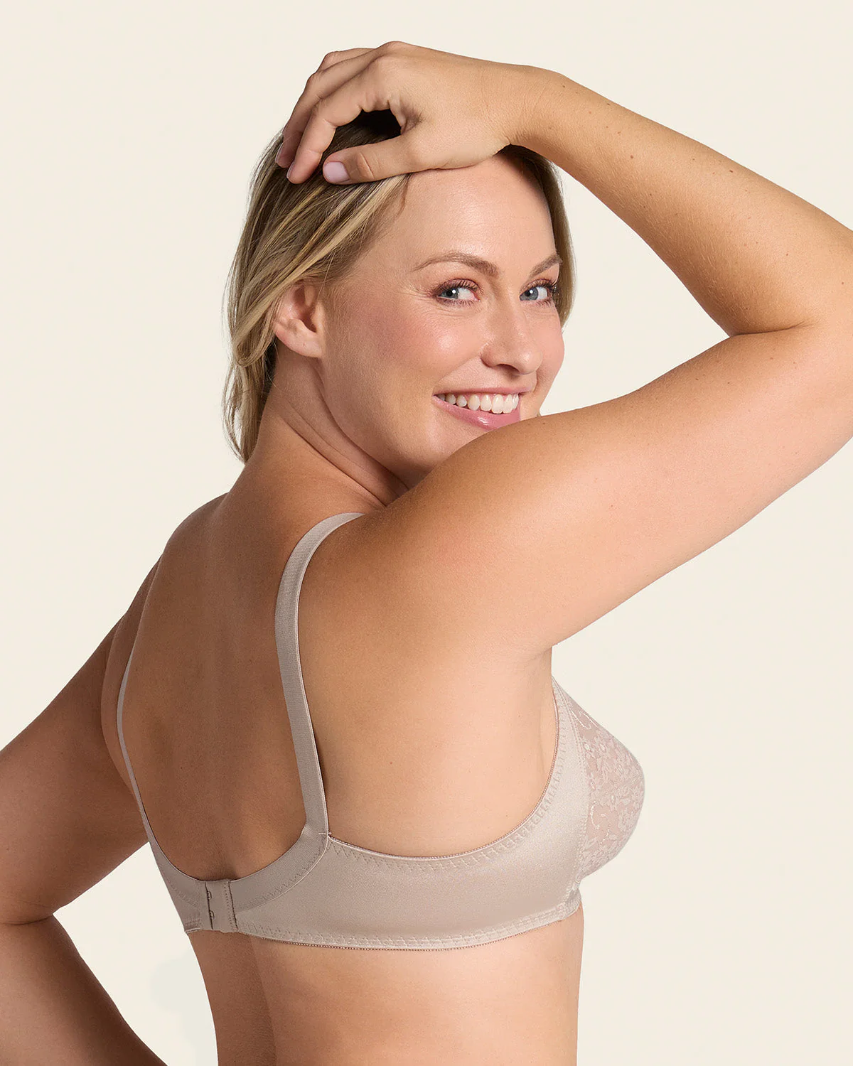 Extra Coverage Support Wireless Bra with Lace Cups - Image 10