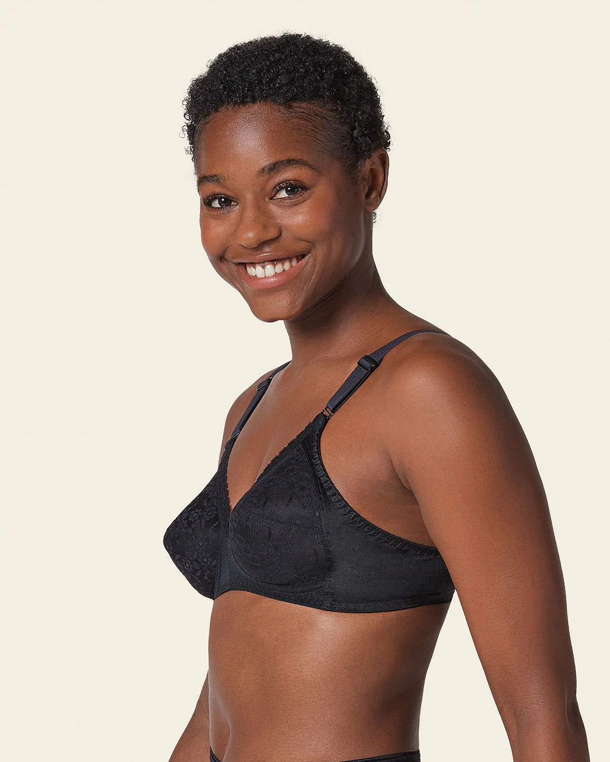 Extra Coverage Support Wireless Bra with Lace Cups - Image 6