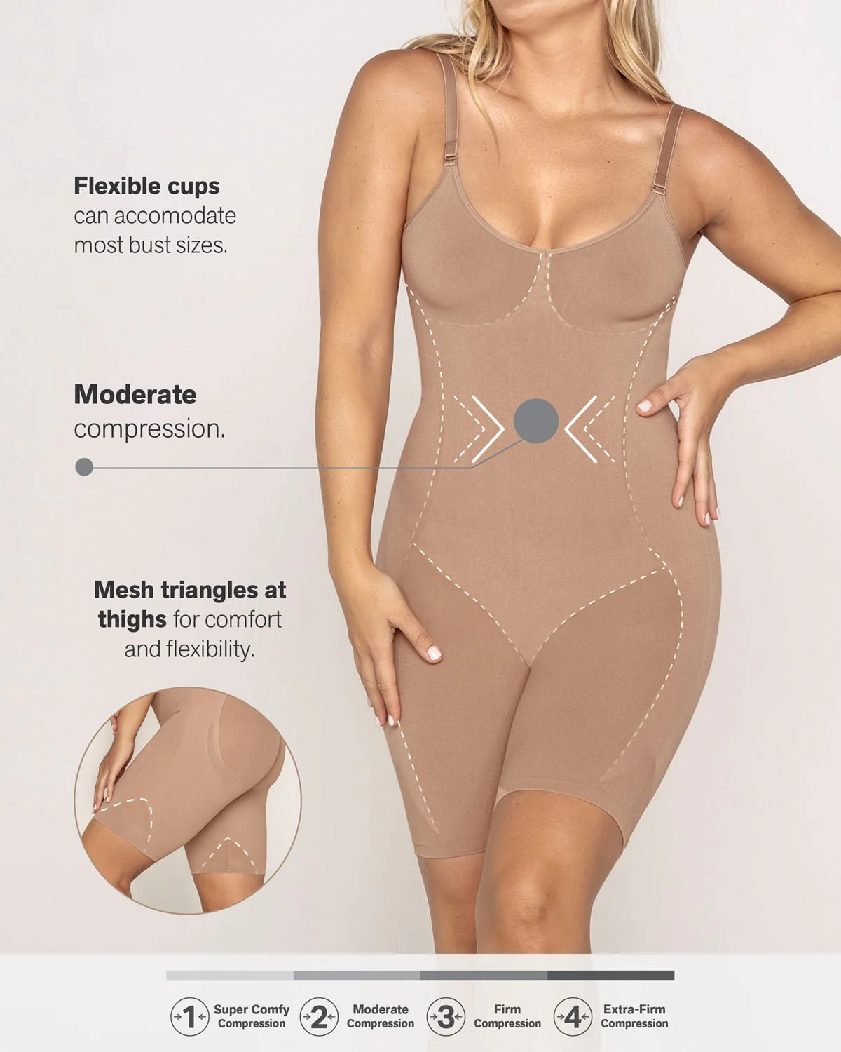 Full Coverage Seamless Shaping Bodysuit - Image 12