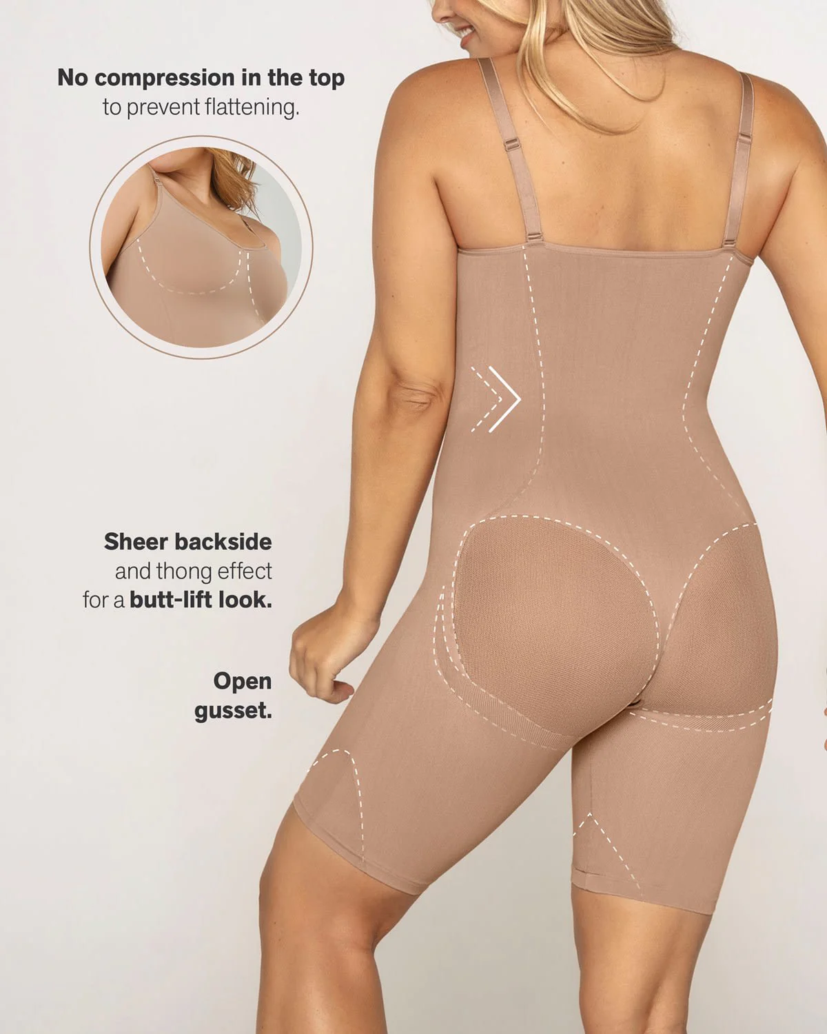Full Coverage Seamless Shaping Bodysuit - Image 13