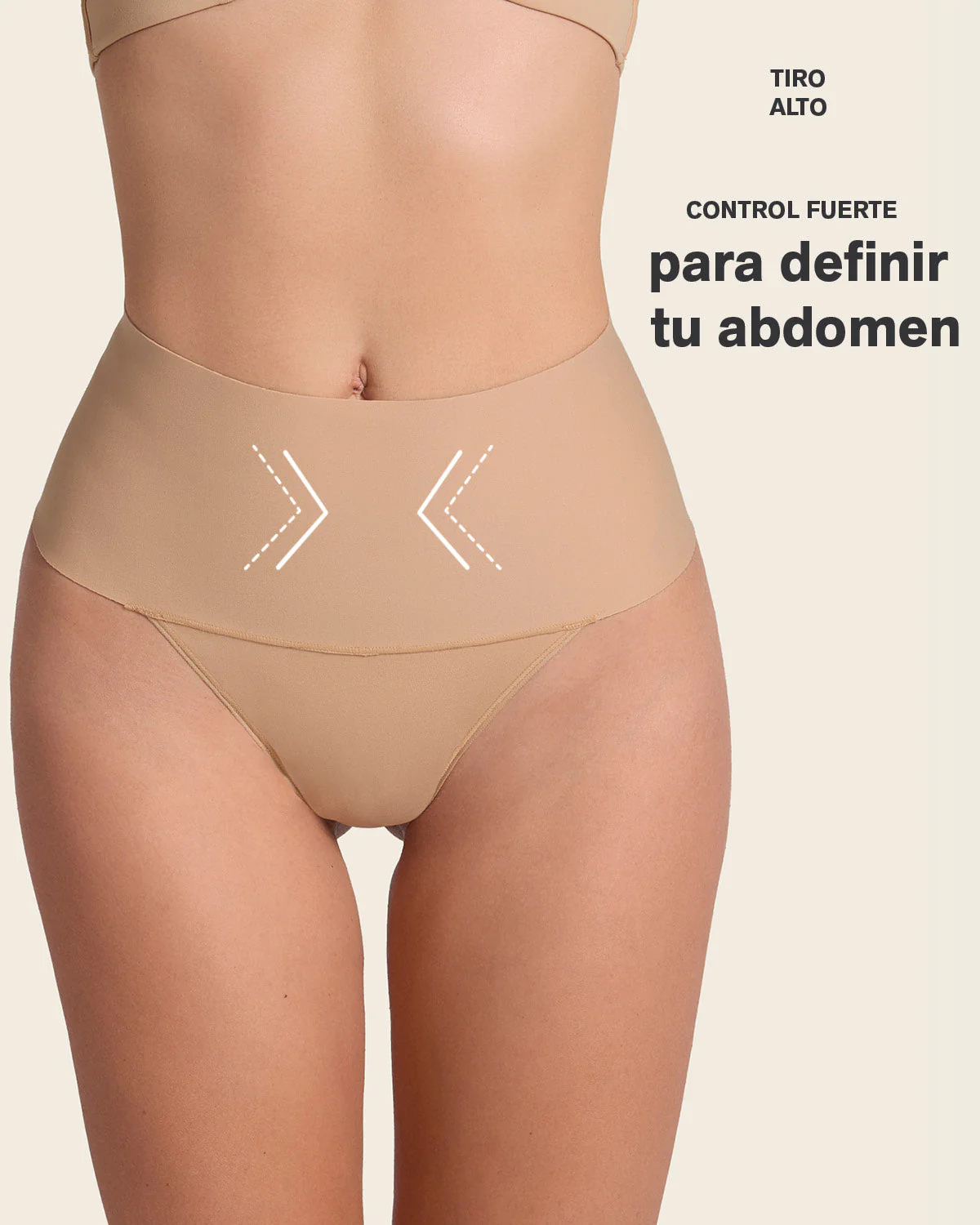 High-Tech High-Waisted Sculpting Thong - Image 10