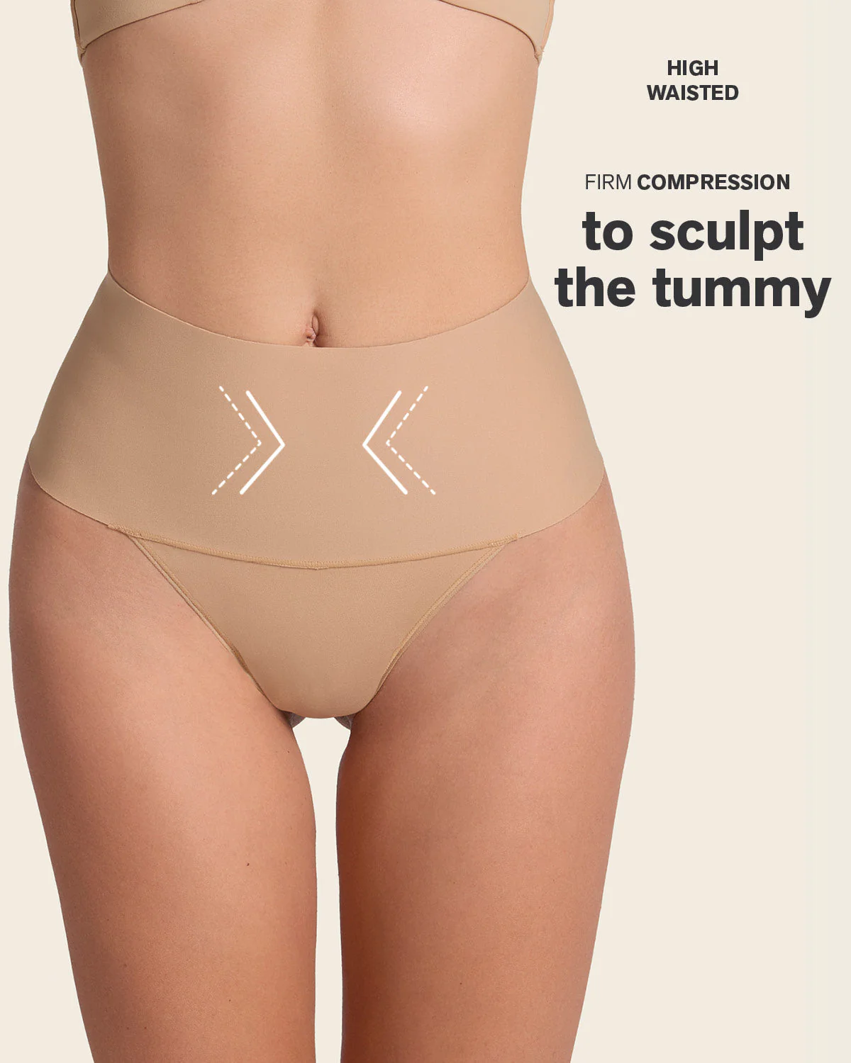 High-Tech High-Waisted Sculpting Thong - Image 12