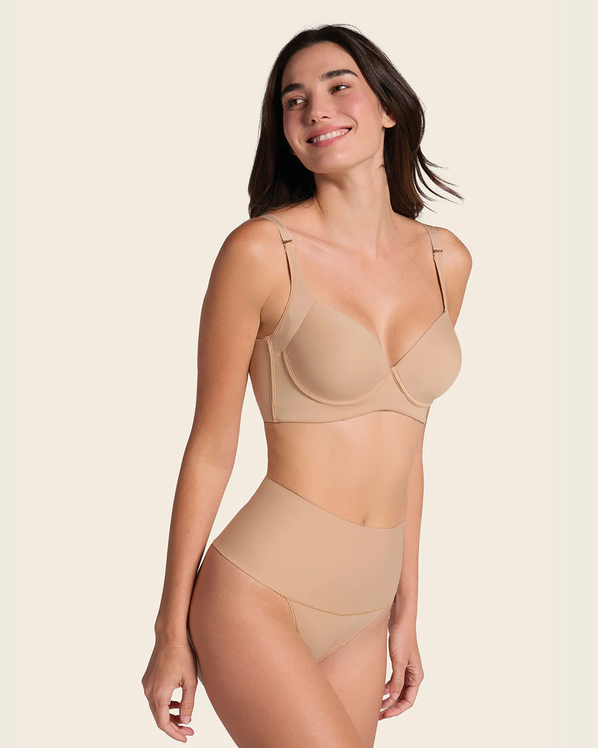 High-Tech High-Waisted Sculpting Thong - Image 19