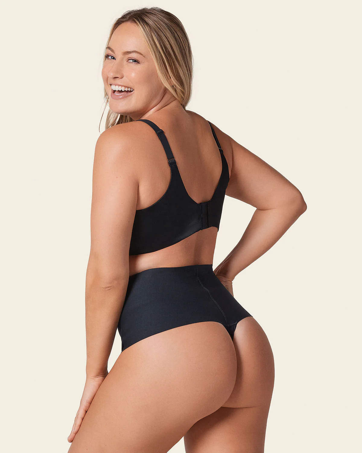 High-Tech High-Waisted Sculpting Thong - Image 4