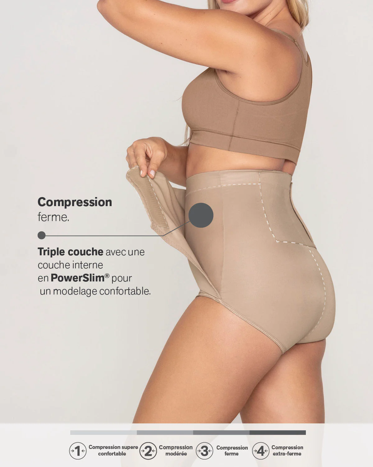 High-Waisted Firm Compression Post Surgical Knicker with Adjustable Belly Wrap - Image 19