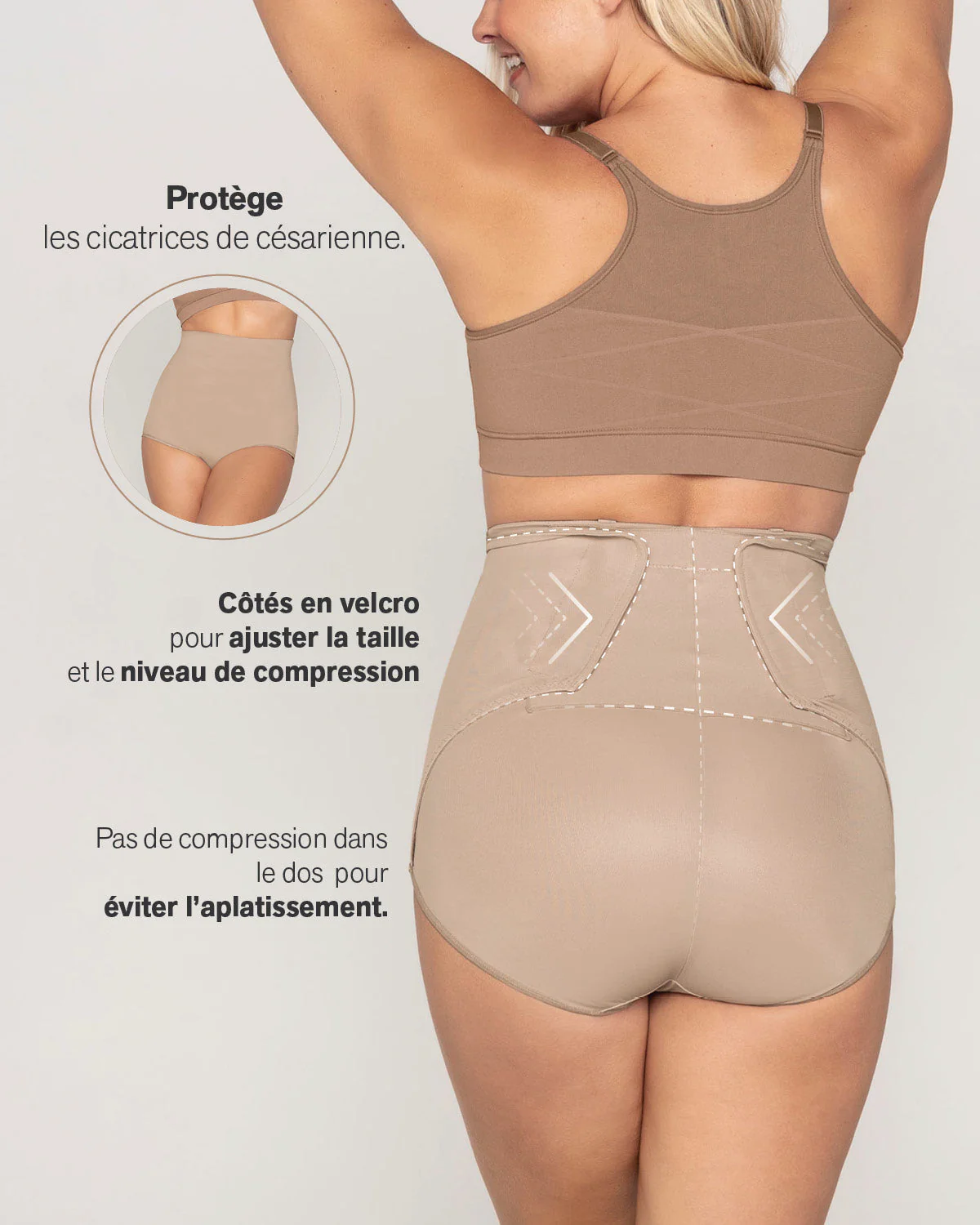 High-Waisted Firm Compression Post Surgical Knicker with Adjustable Belly Wrap - Image 20