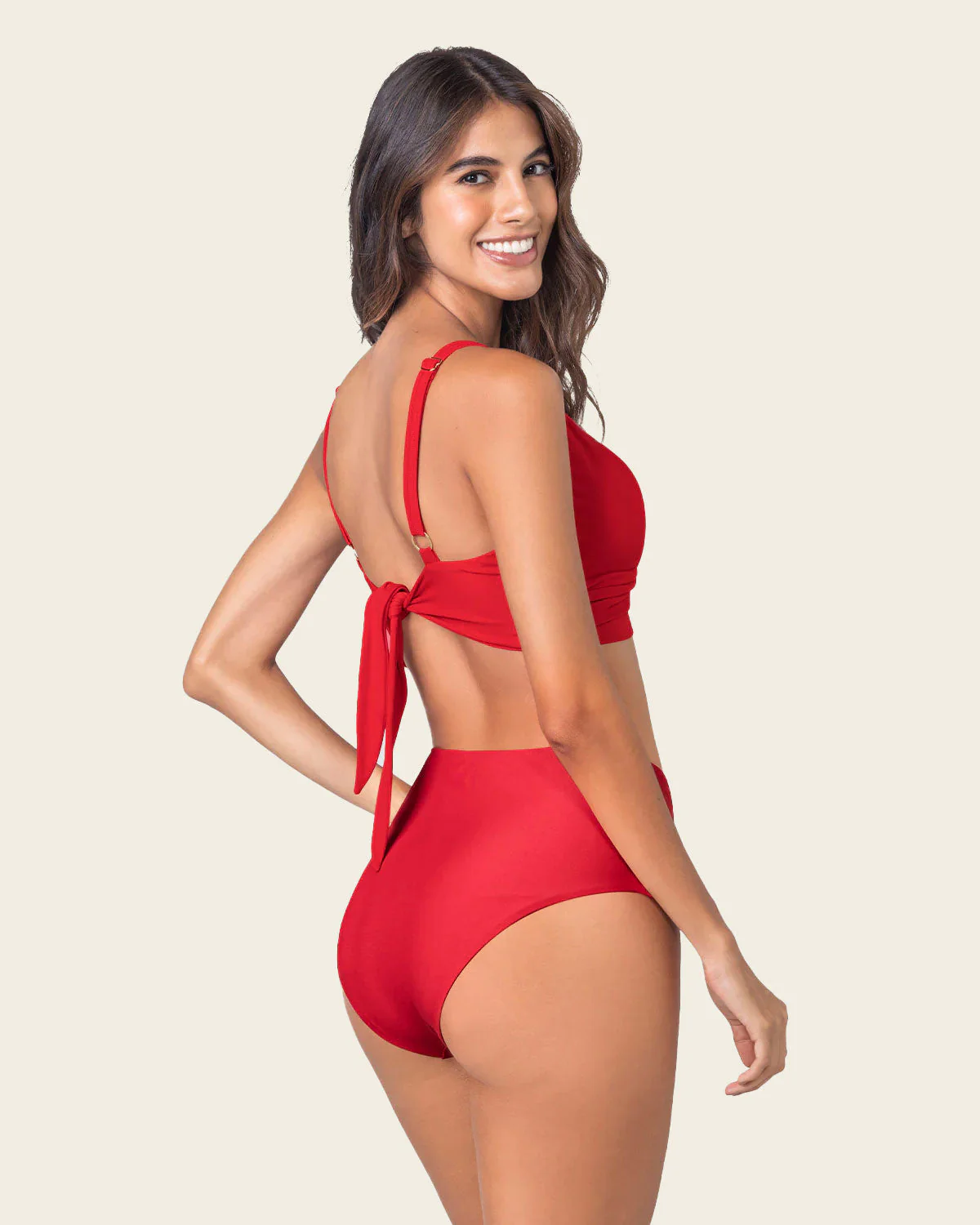High-Waisted Full-Coverage Bikini - Image 2