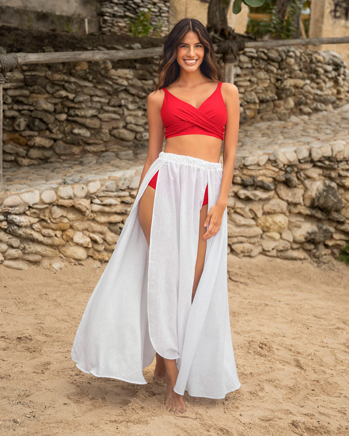 High-Waisted Full-Coverage Bikini - Image 6