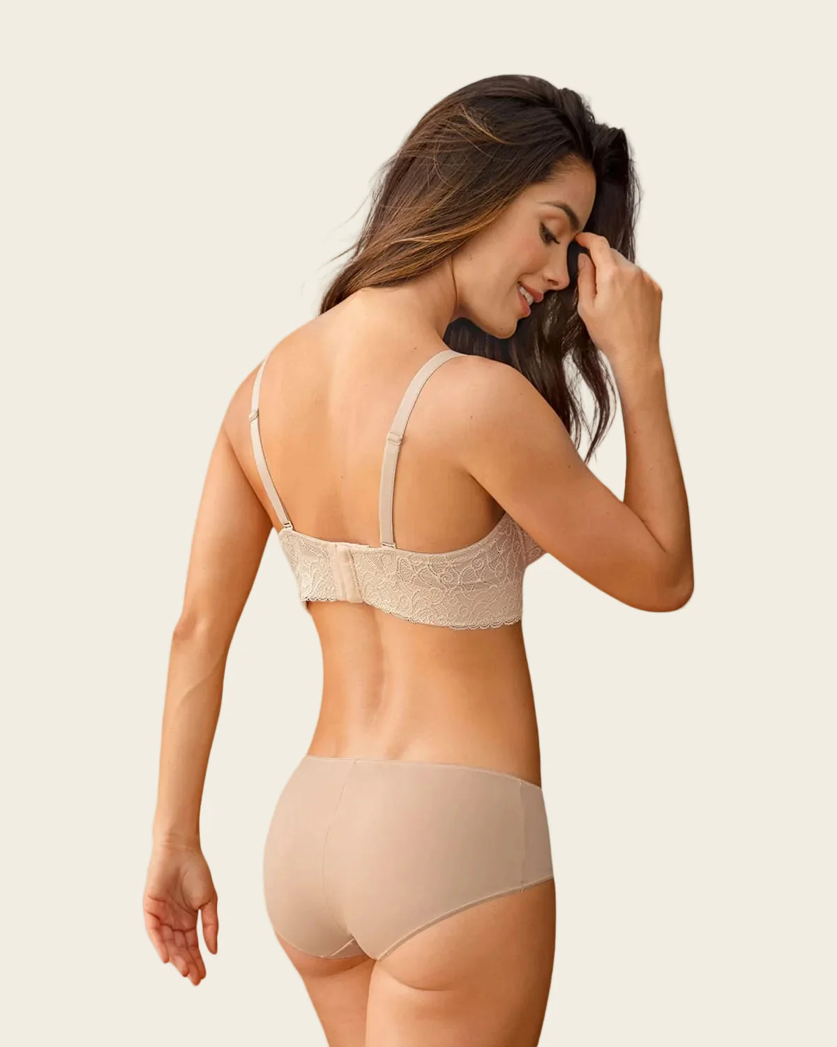 Lace Balconet-Style Push Up Bra with Wide Underbust Band  - Image 14
