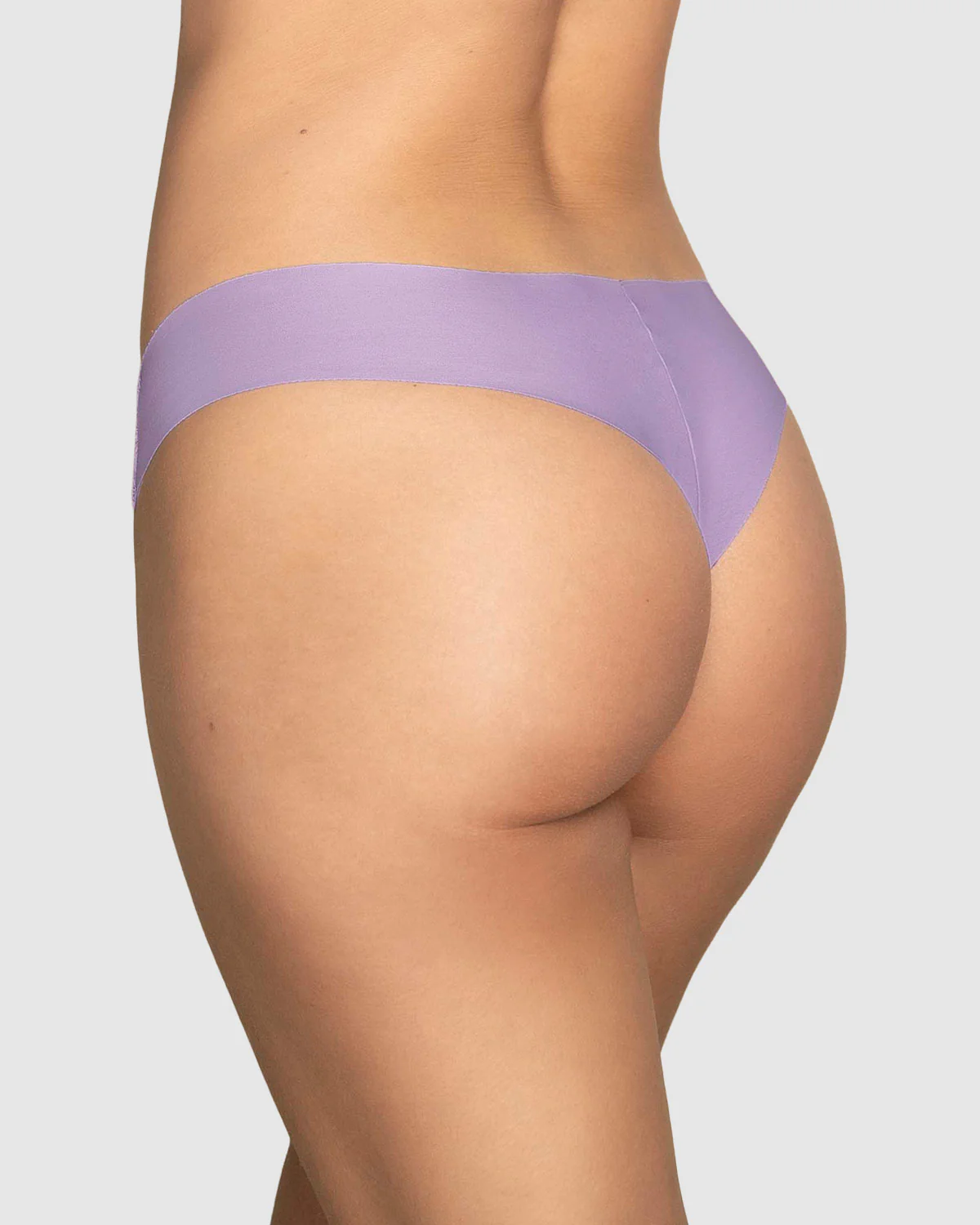 Lace Thong - Solid Front, Sheer Back - Image 16