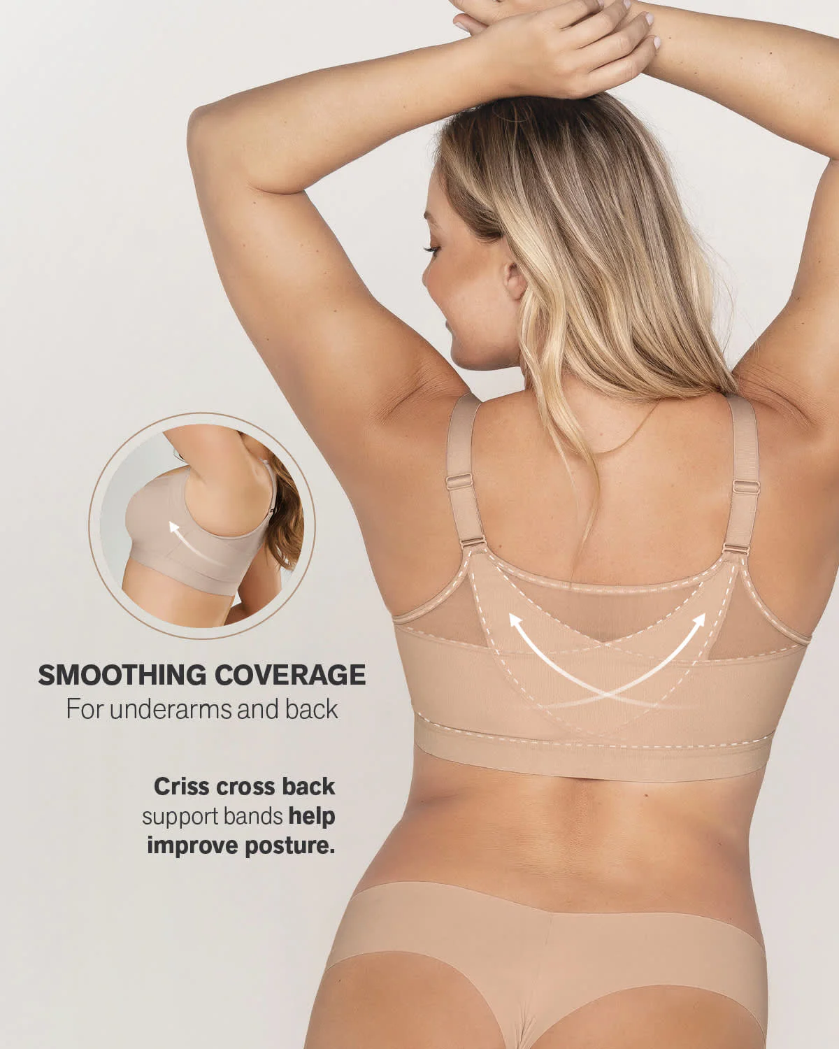 Lightly Lined Wireless Posture Corrector Bra - Image 17