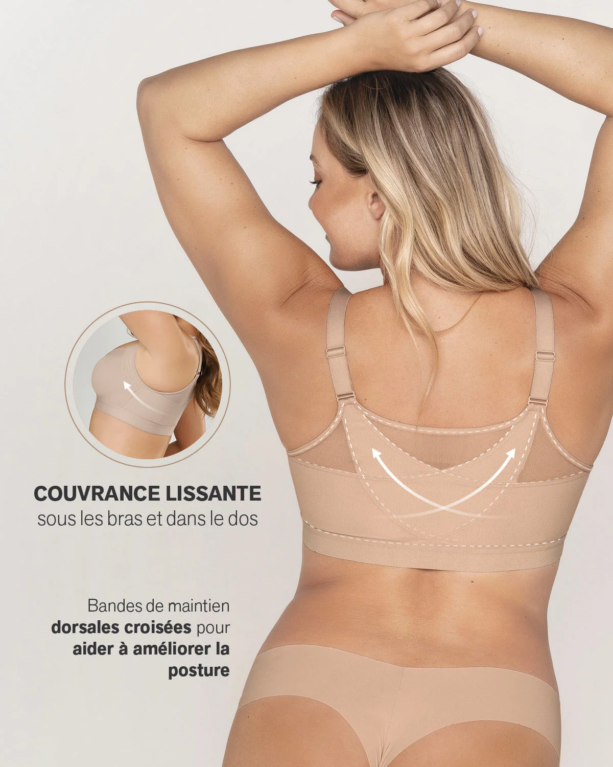 Lightly Lined Wireless Posture Corrector Bra - Image 19