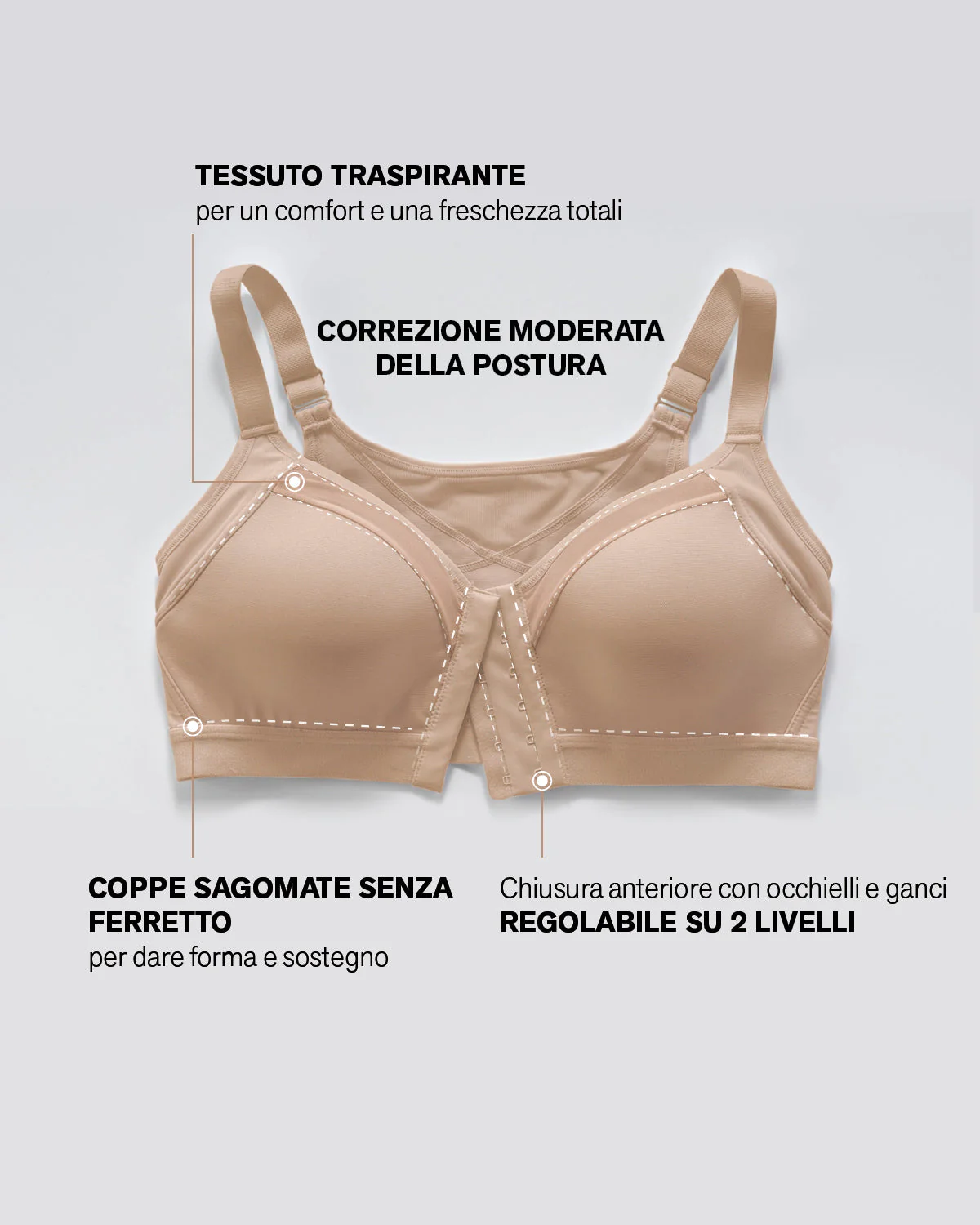 Lightly Lined Wireless Posture Corrector Bra - Image 22