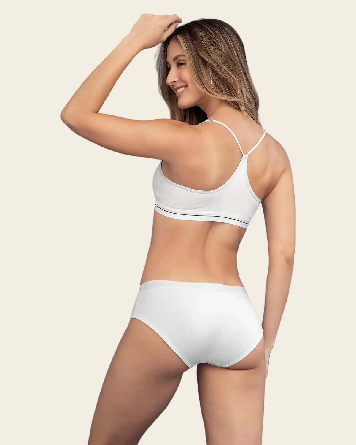 Logo Band Strech Cotton Pullover Bra - Image 4