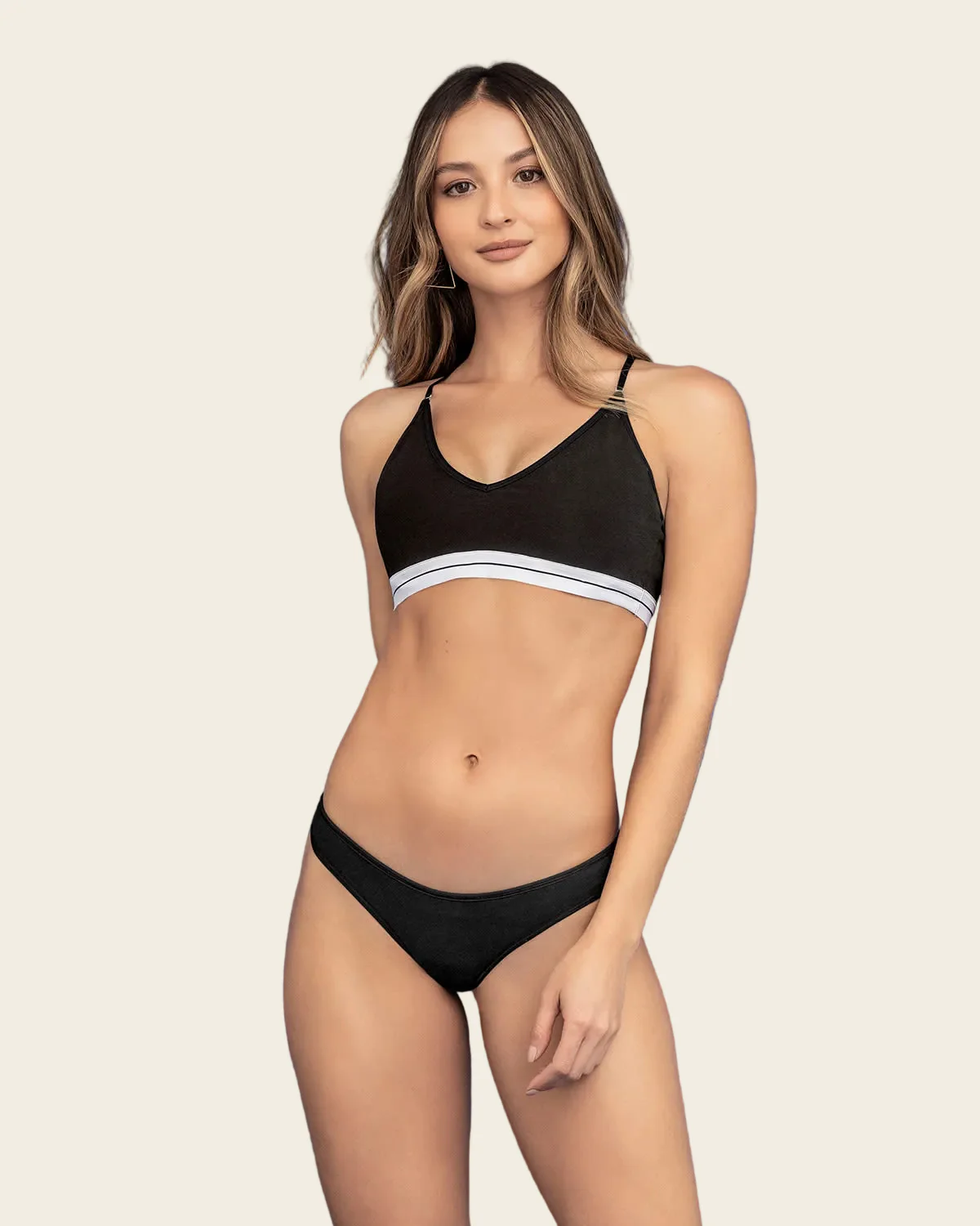 Logo Band Strech Cotton Pullover Bra - Image 7