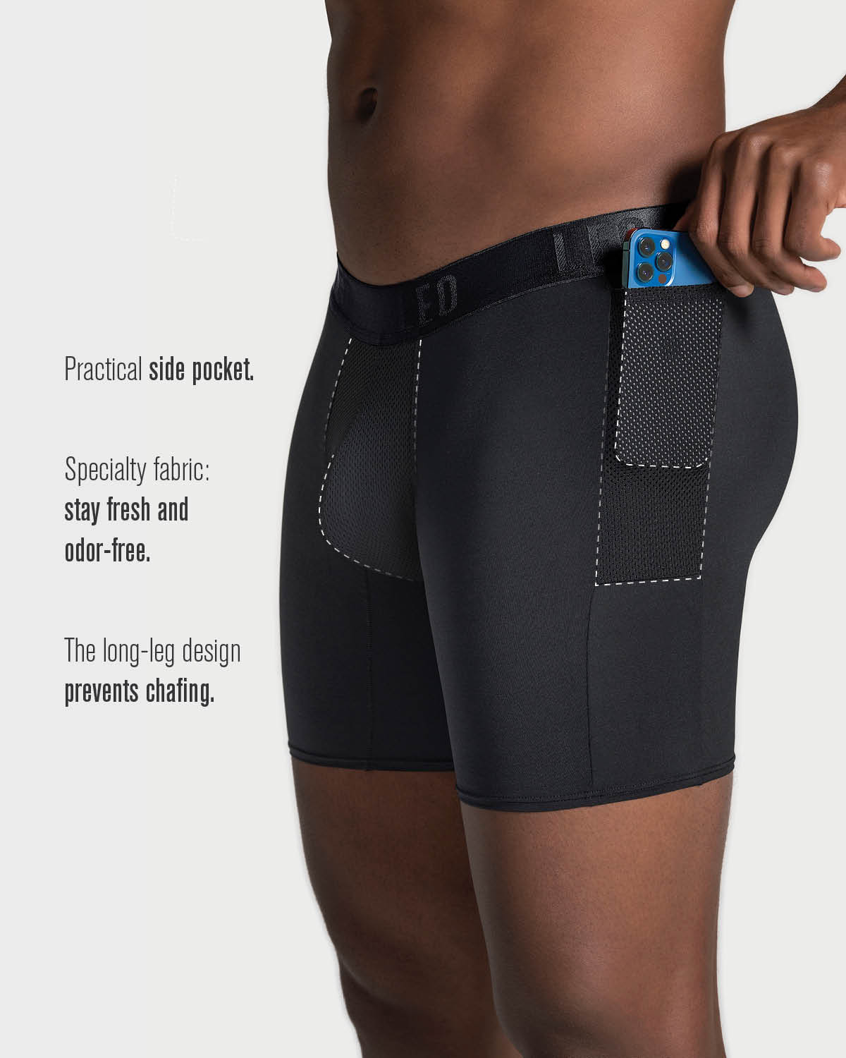 Long Athletic Boxer Brief with Side Pocket - Image 31