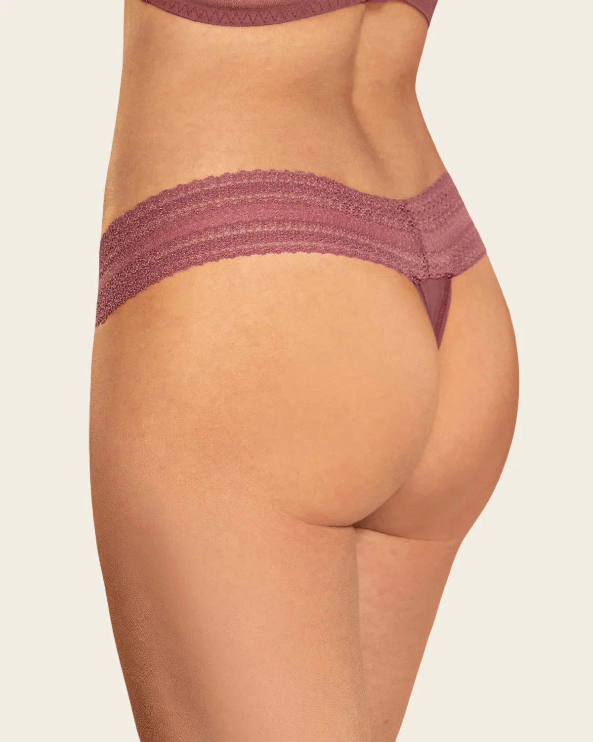 Low Rise Thong with Lace Details - Image 9