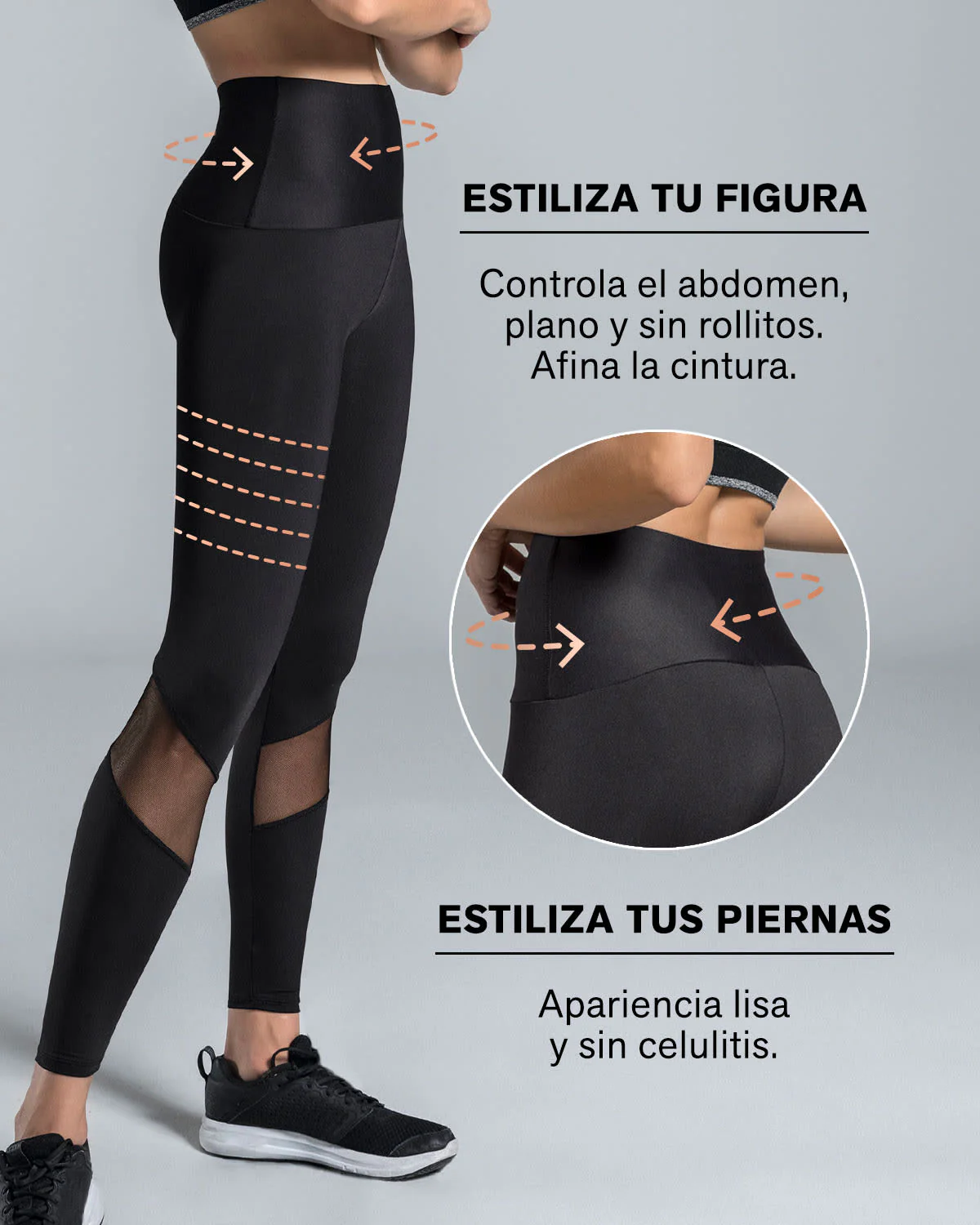 Mid-Rise Mesh Cutout Shaper Legging - Image 10