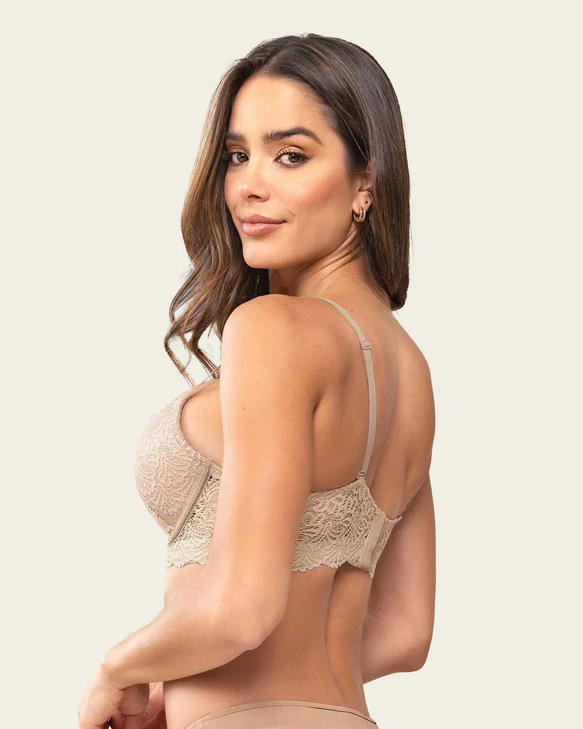 Plunge double push-up lace underwire bra - Image 2