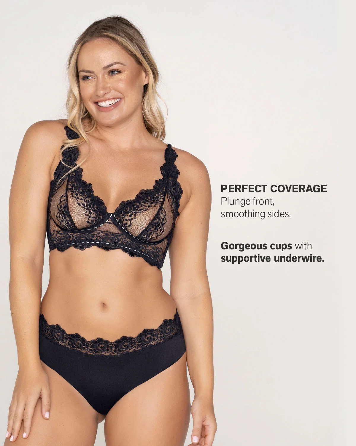 Sheer Lace Underwire Bustier Bra - Image 12