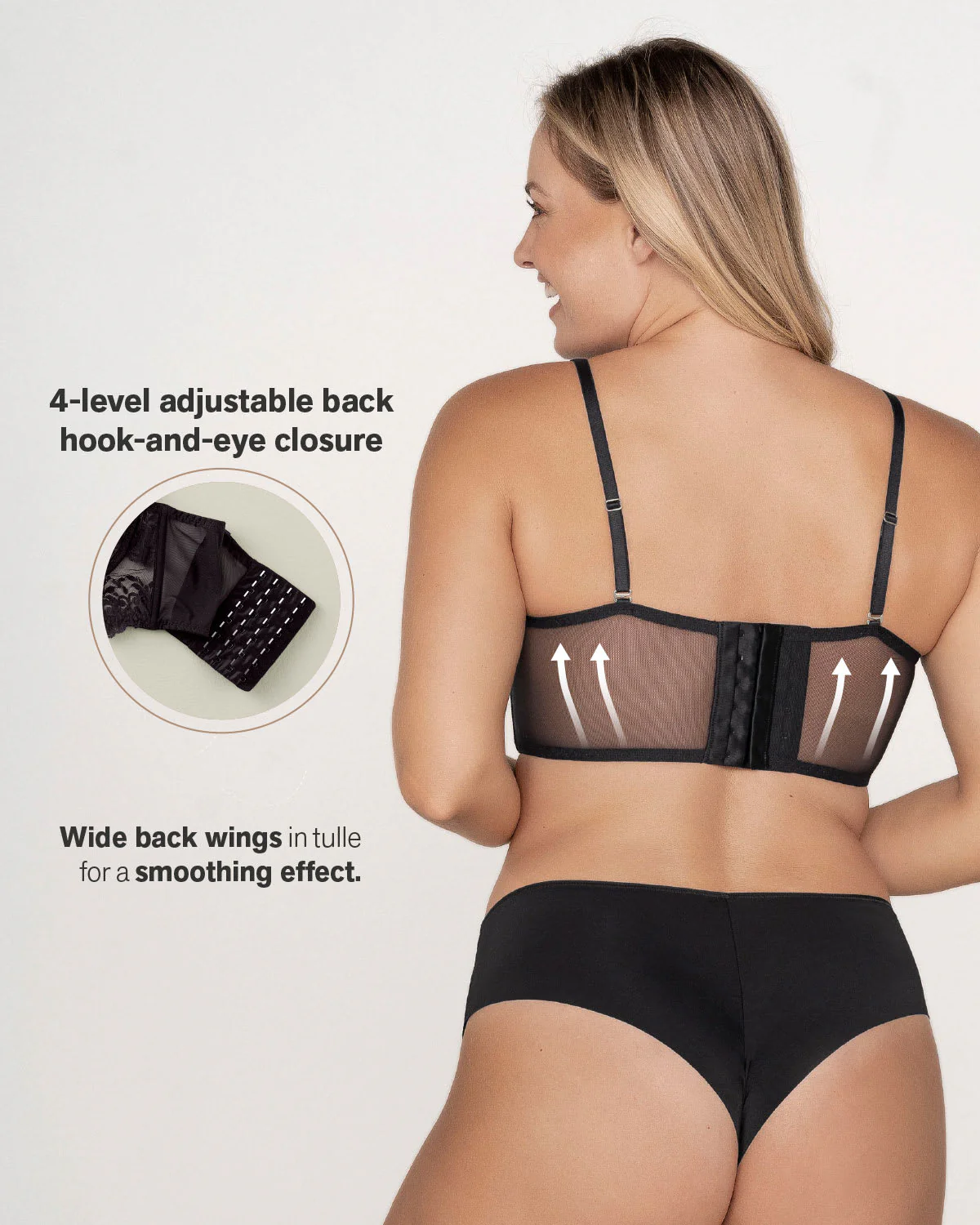 Sheer Lace Underwire Bustier Bra - Image 13