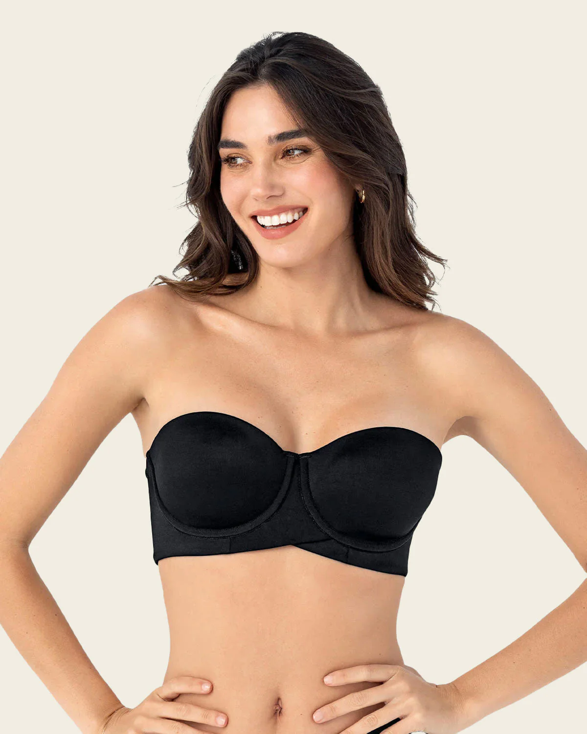 Strapless Contouring Lined Bra with Criss-Cross Underbust Band - Image 10