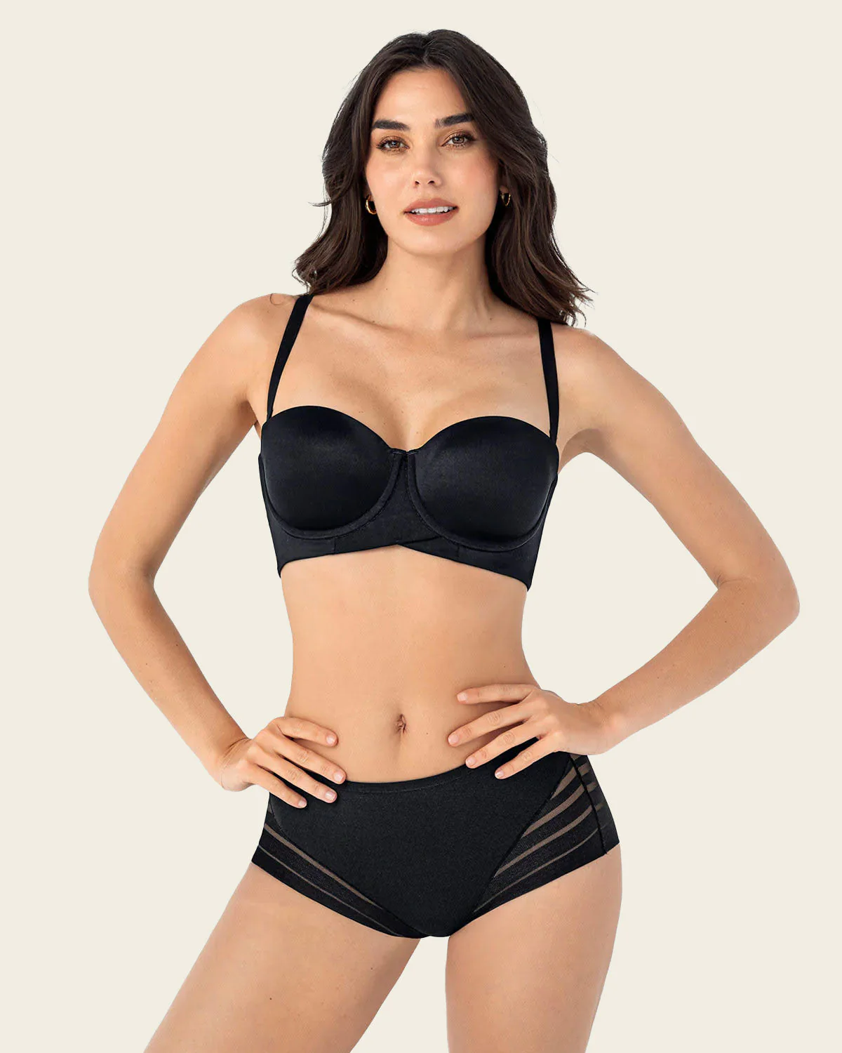 Strapless Contouring Lined Bra with Criss-Cross Underbust Band - Image 14