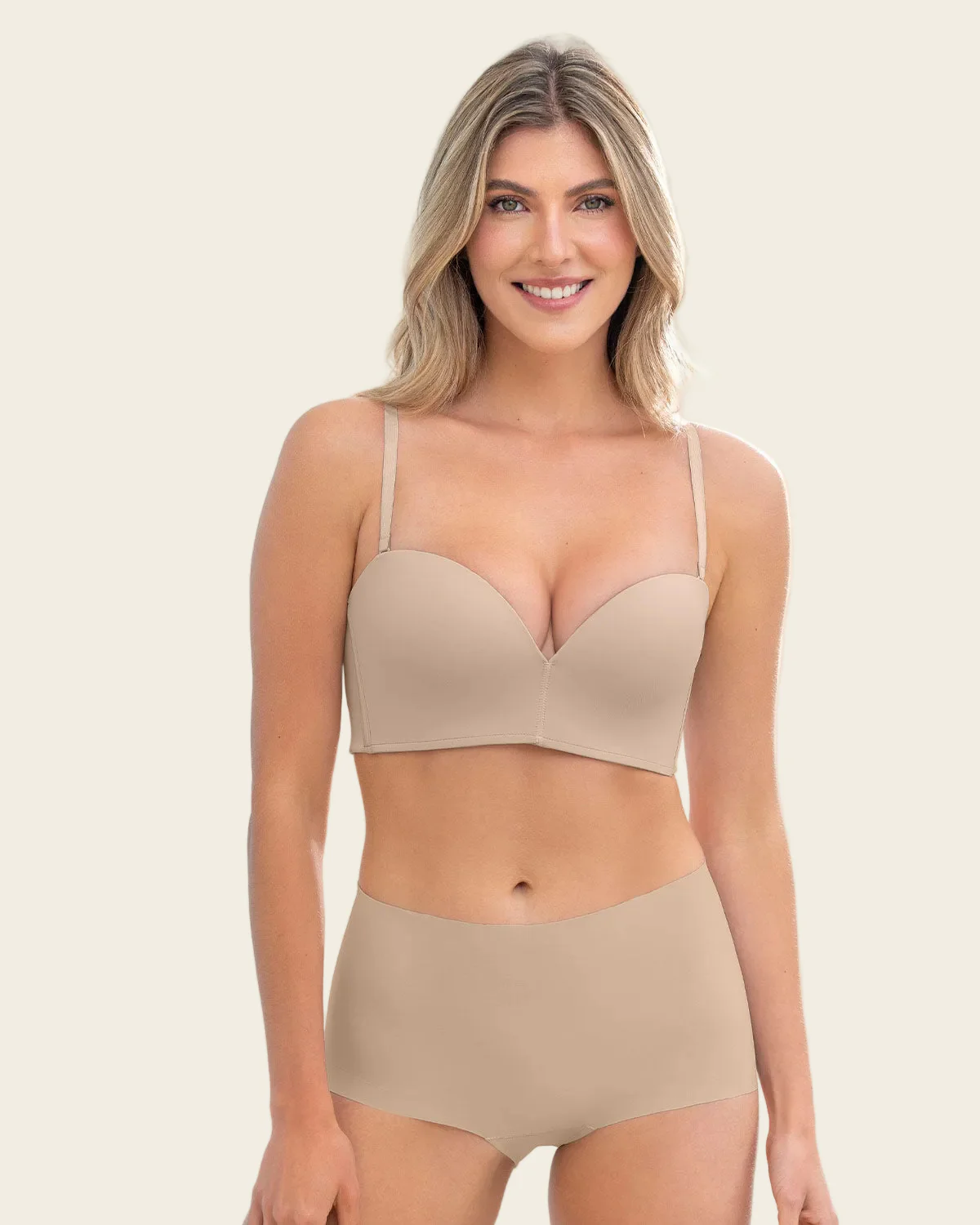 Strapless Contouring Lined Bra with Criss-Cross Underbust Band - Image 17