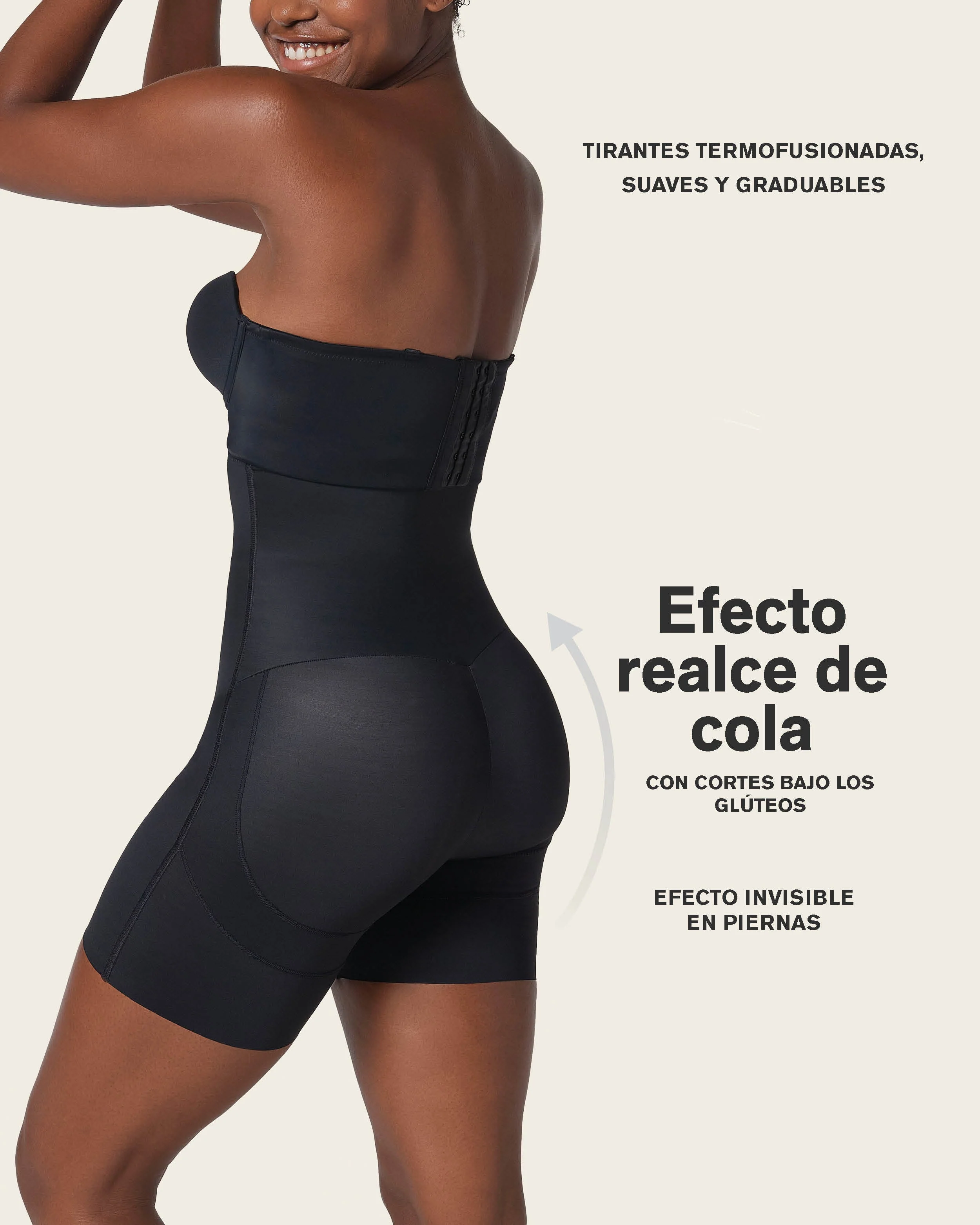 Strapless Sculpting Step-in Body Shaper with Short Bottom - Image 6