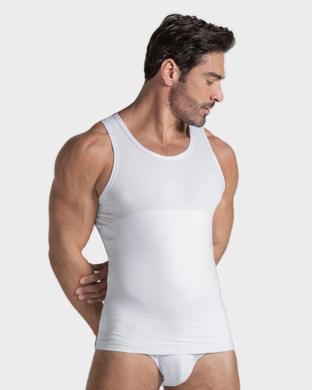 Stretch Cotton Moderate Shaper Tank - Image 5