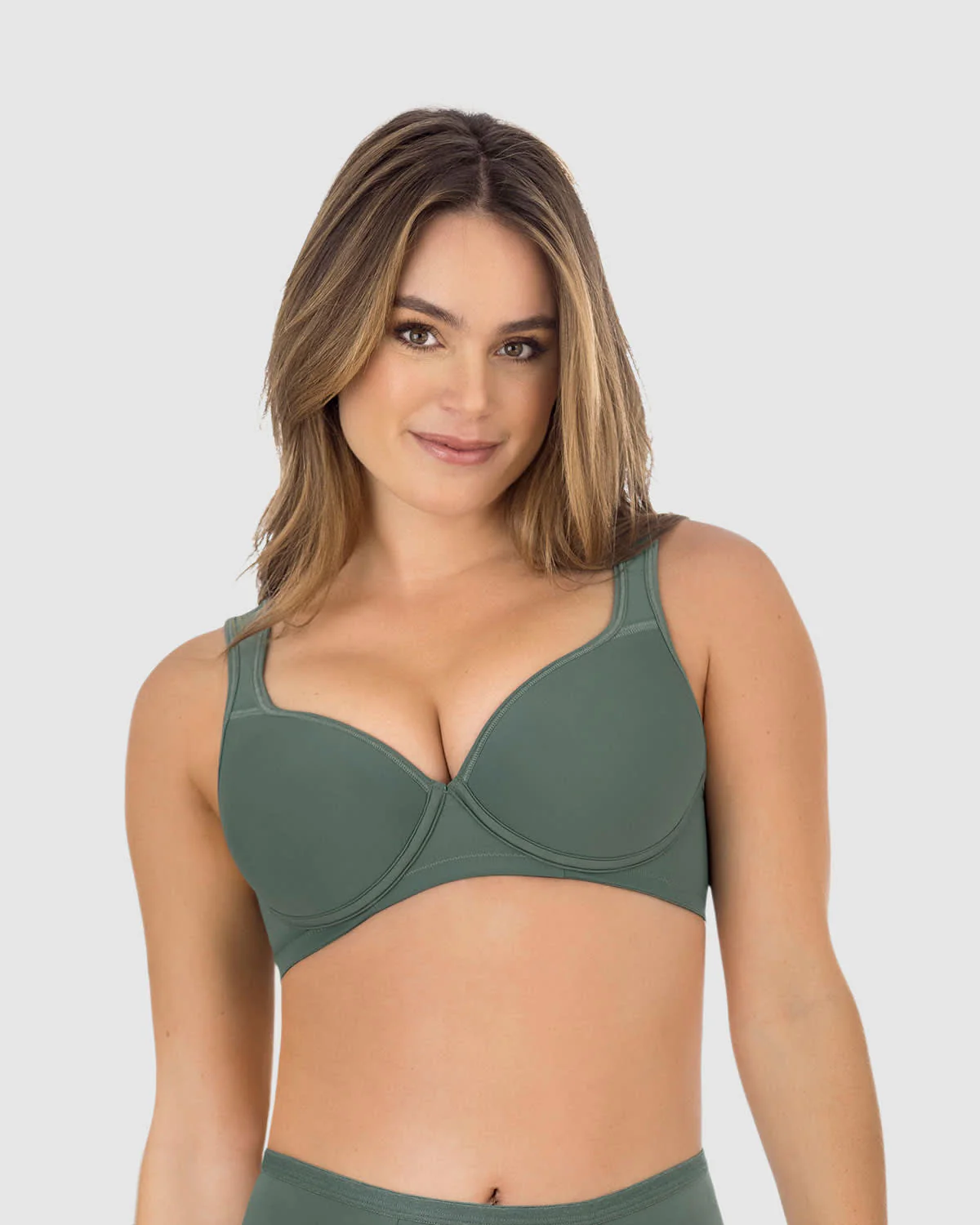 Underwire Triangle Bra with High Coverage Cups - Image 14