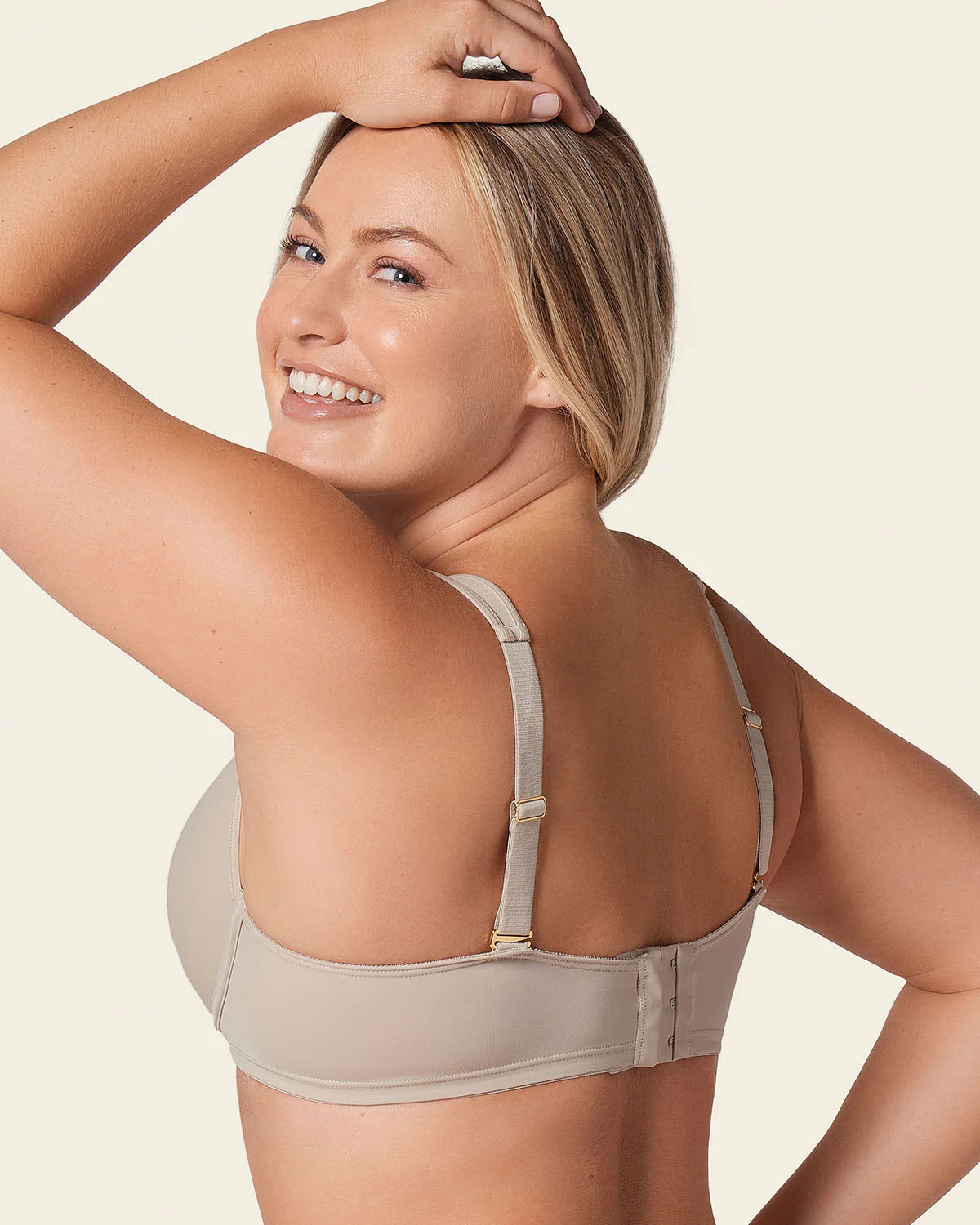 Underwire Triangle Bra with High Coverage Cups - Image 3