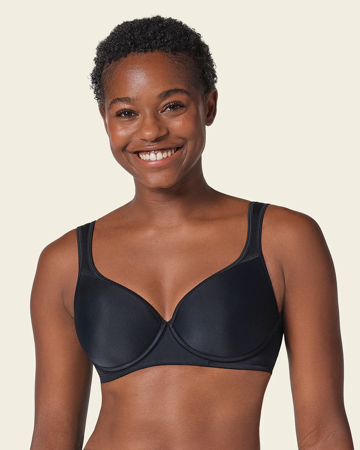 Underwire Triangle Bra with High Coverage Cups - Image 5