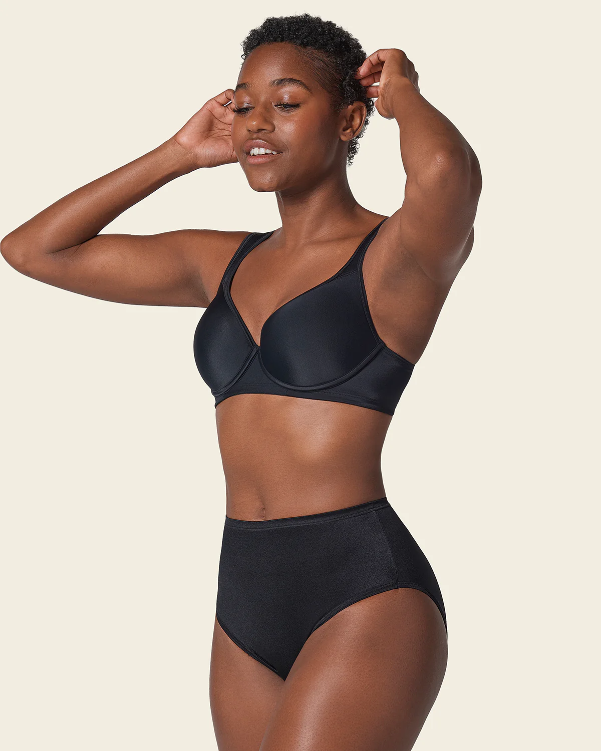 Underwire Triangle Bra with High Coverage Cups - Image 8