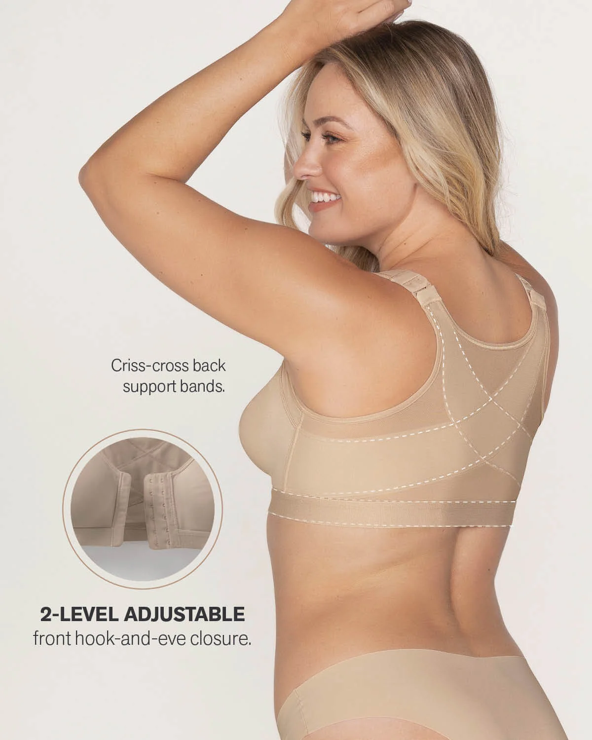 Unlined Wireless Posture Corrector Bra - Image 14