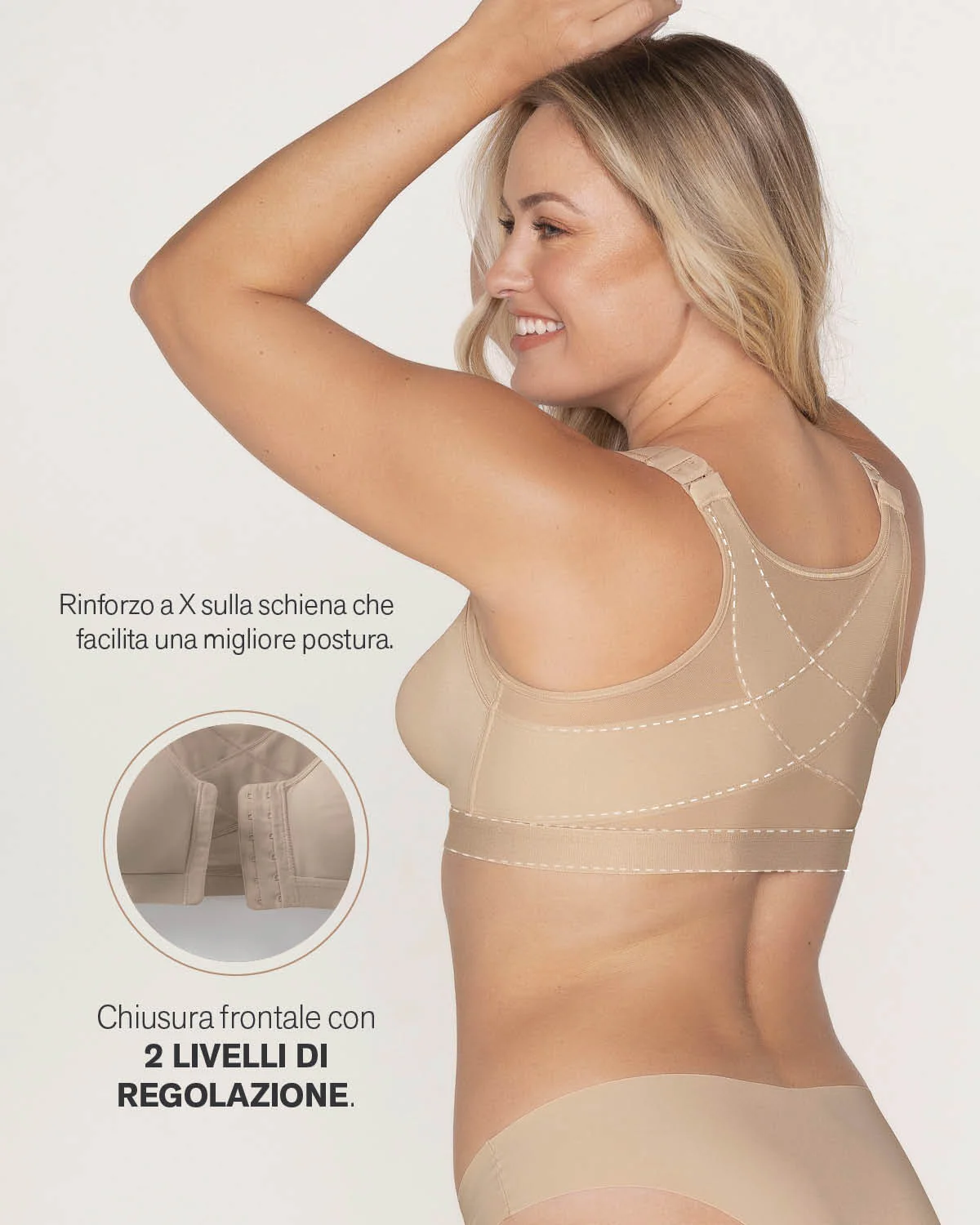 Unlined Wireless Posture Corrector Bra - Image 18