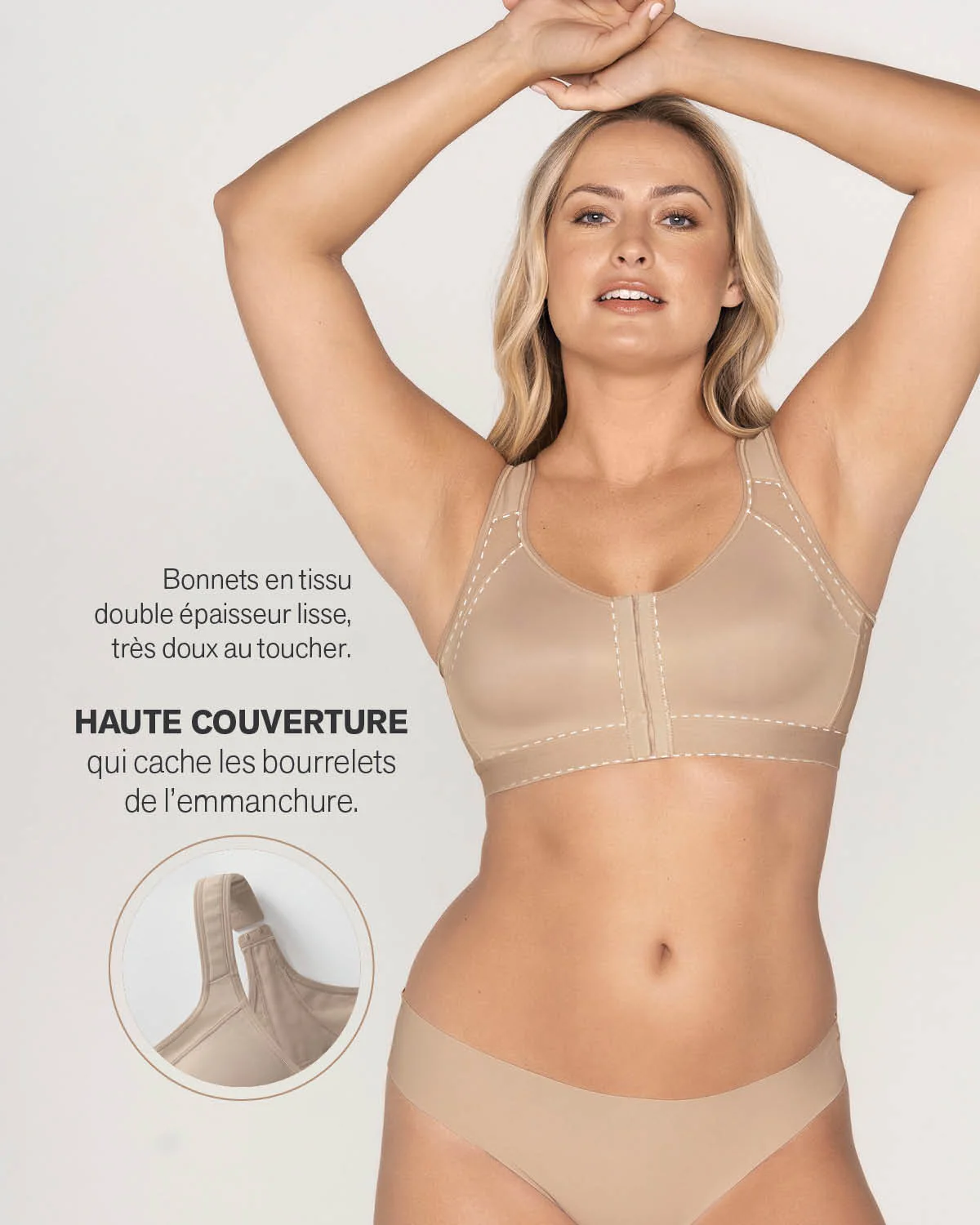 Unlined Wireless Posture Corrector Bra - Image 21
