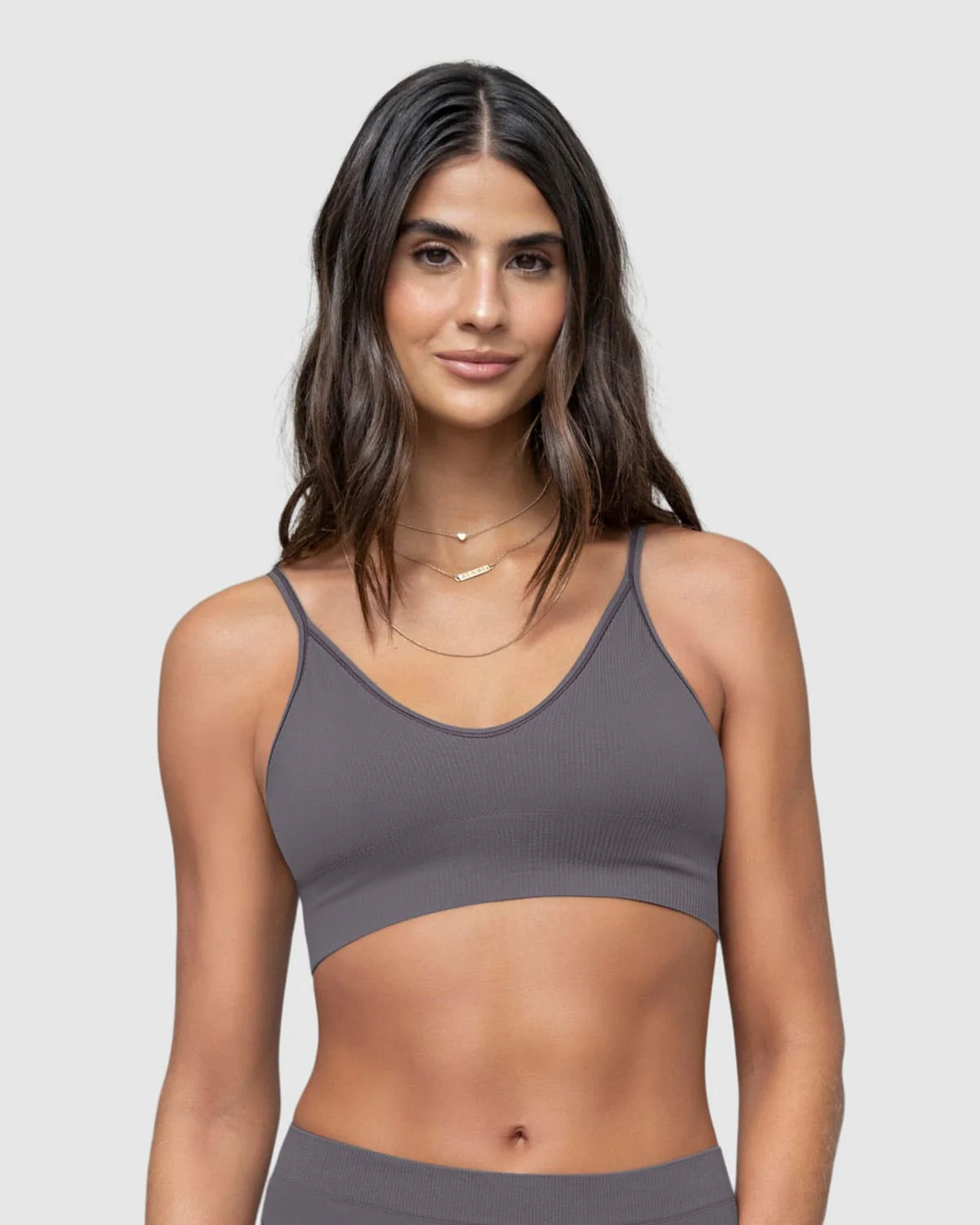 Wireless Seamless Ribbed Pullover Bra - Image 5
