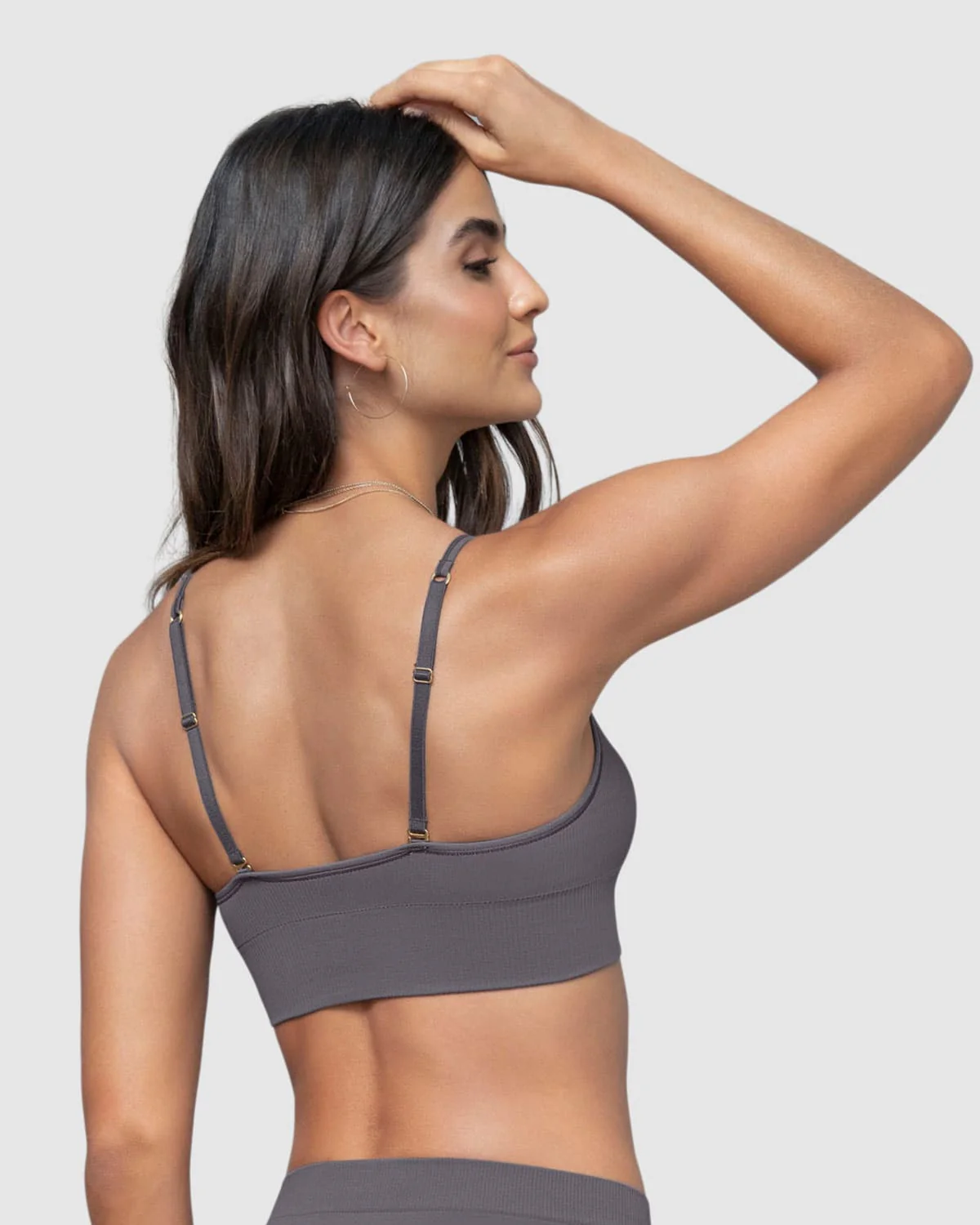 Wireless Seamless Ribbed Pullover Bra - Image 6